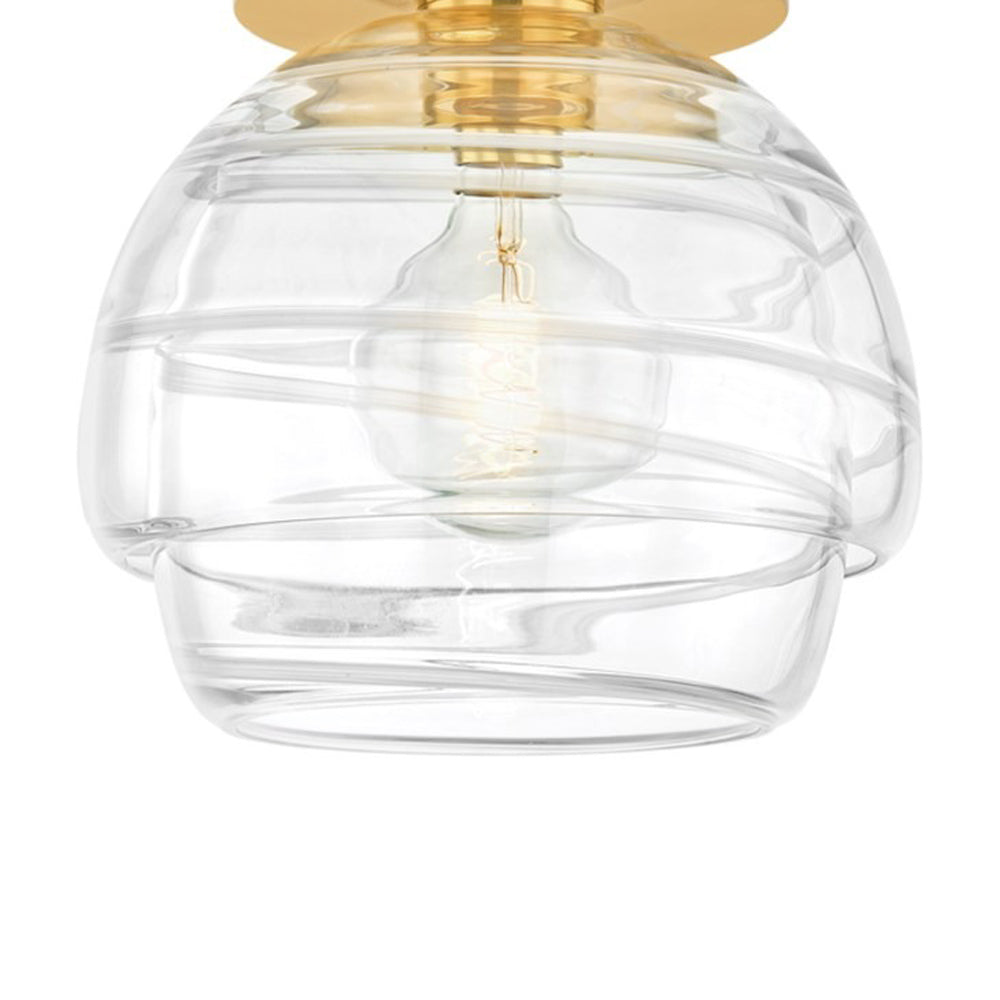 Montvale Flush Mount Ceiling Light in Detail.