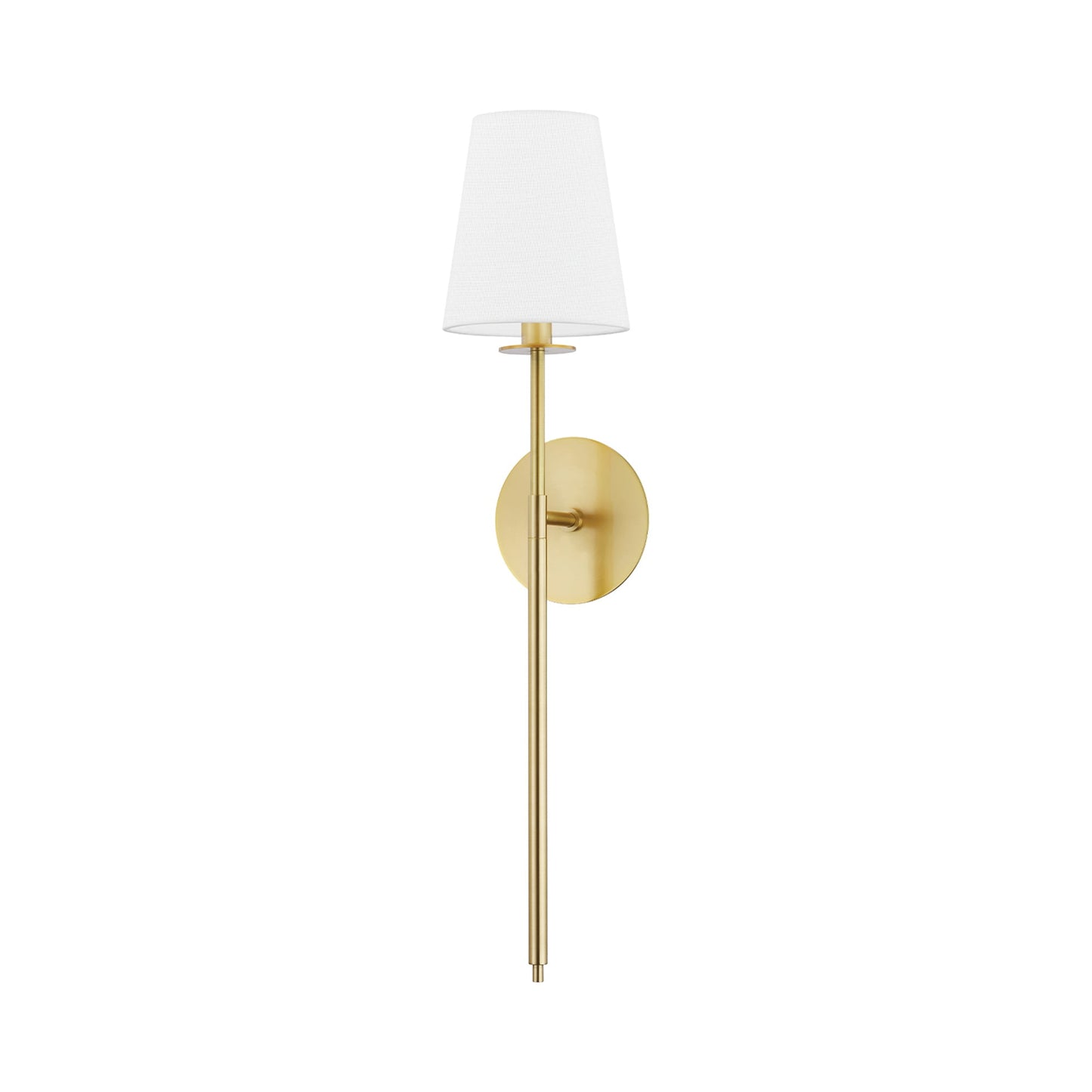 Niagara Wall Light in Aged Brass.