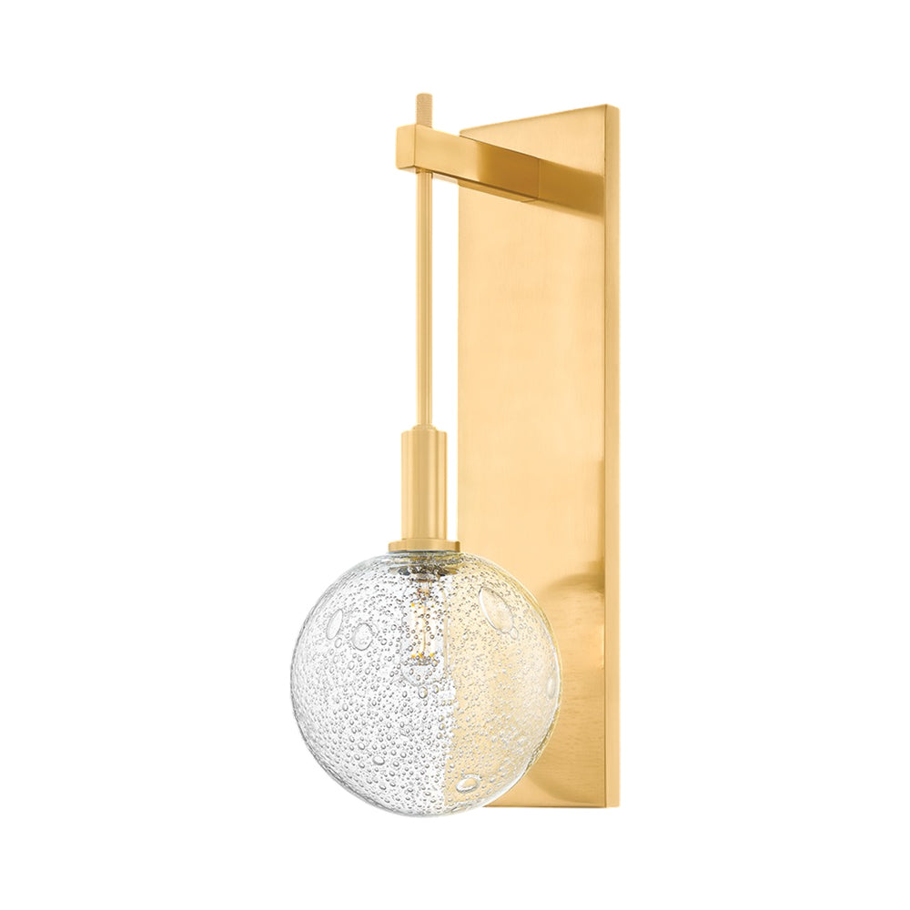 Onteora Wall Light in Aged Brass.