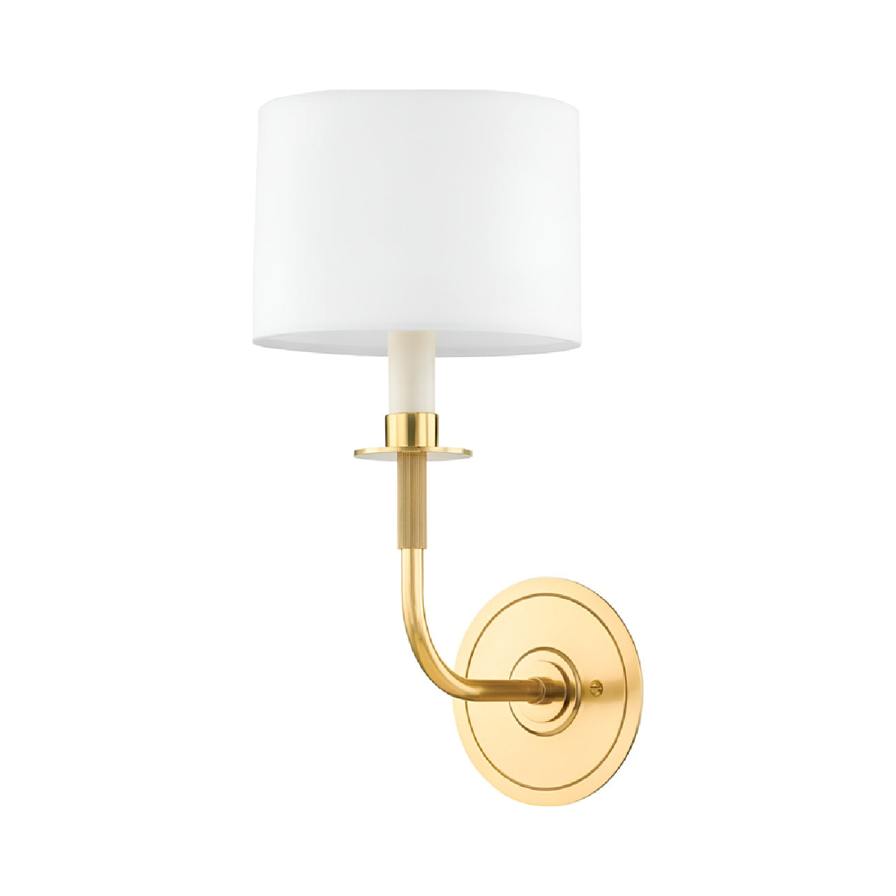 Paramus Wall Light in Aged Brass.