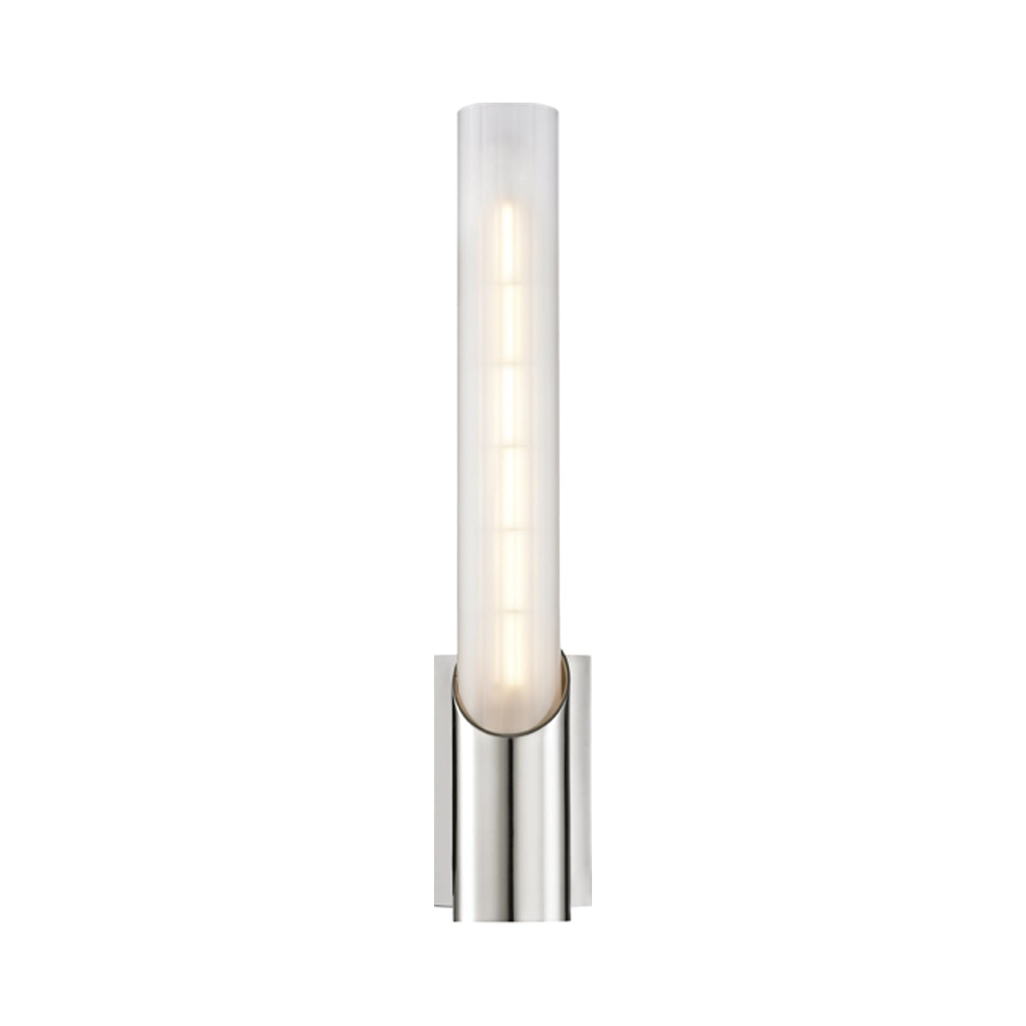 Pylon Wall Light in Polished Nickel.