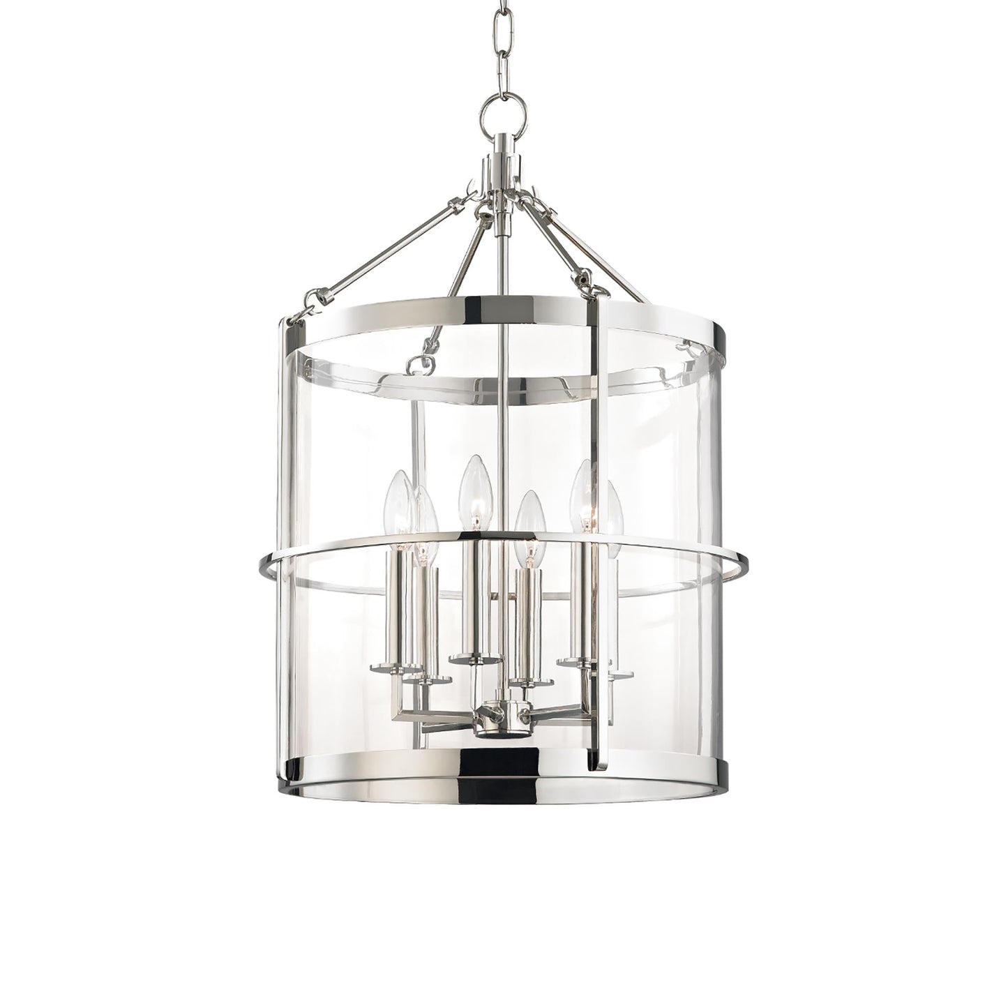 Ren Pendant Light in Polished Nickel (6-Light).