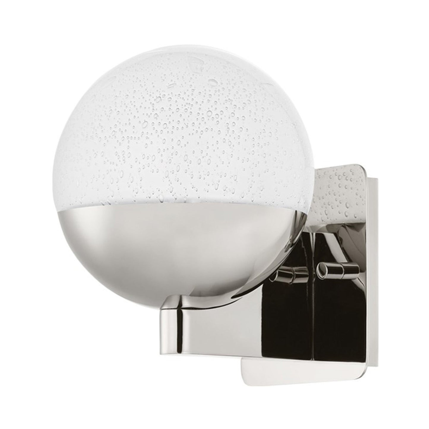 Rochford LED Wall Light in Polished Nickel.