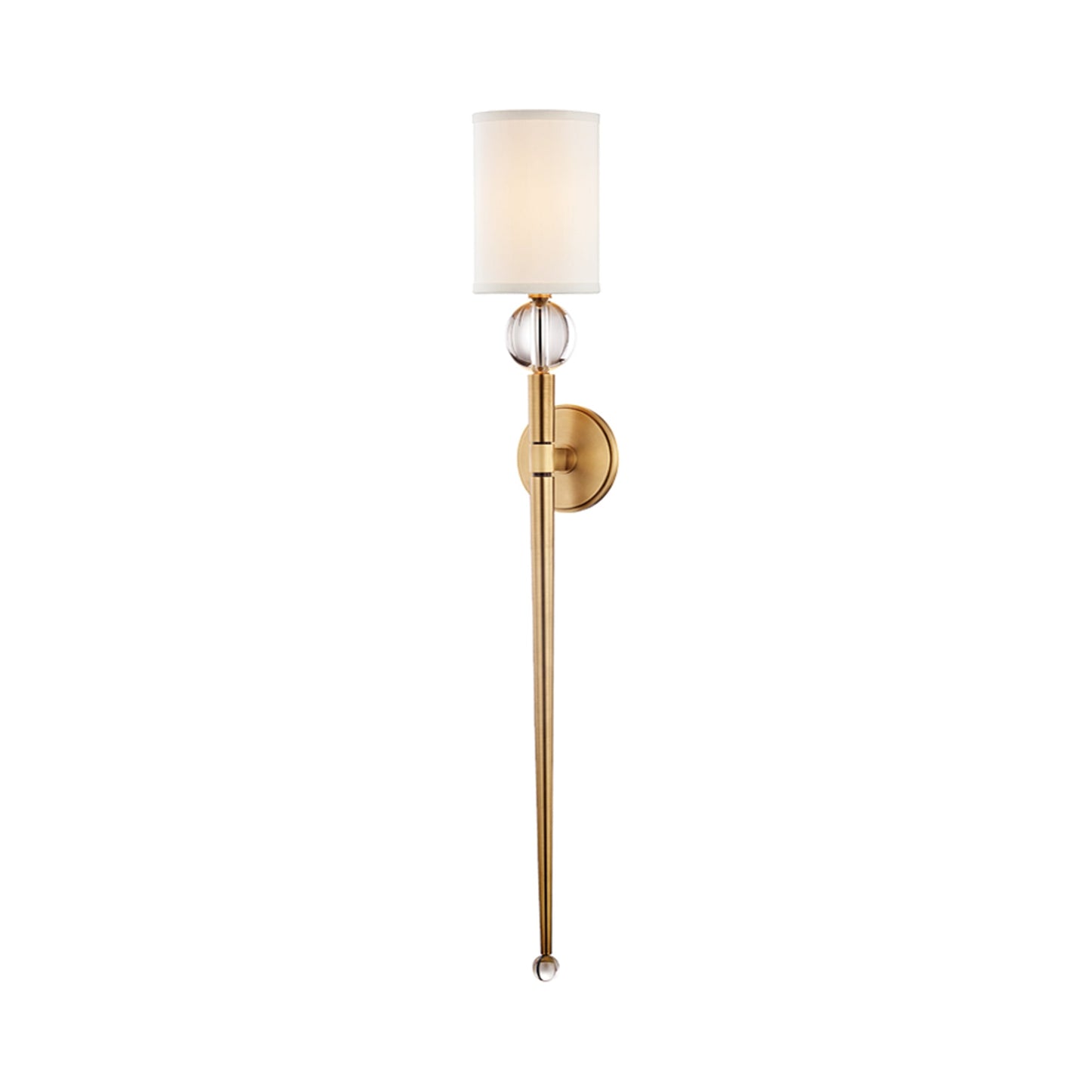 Rockland Wall Light in Aged Brass (5.25-Inch).