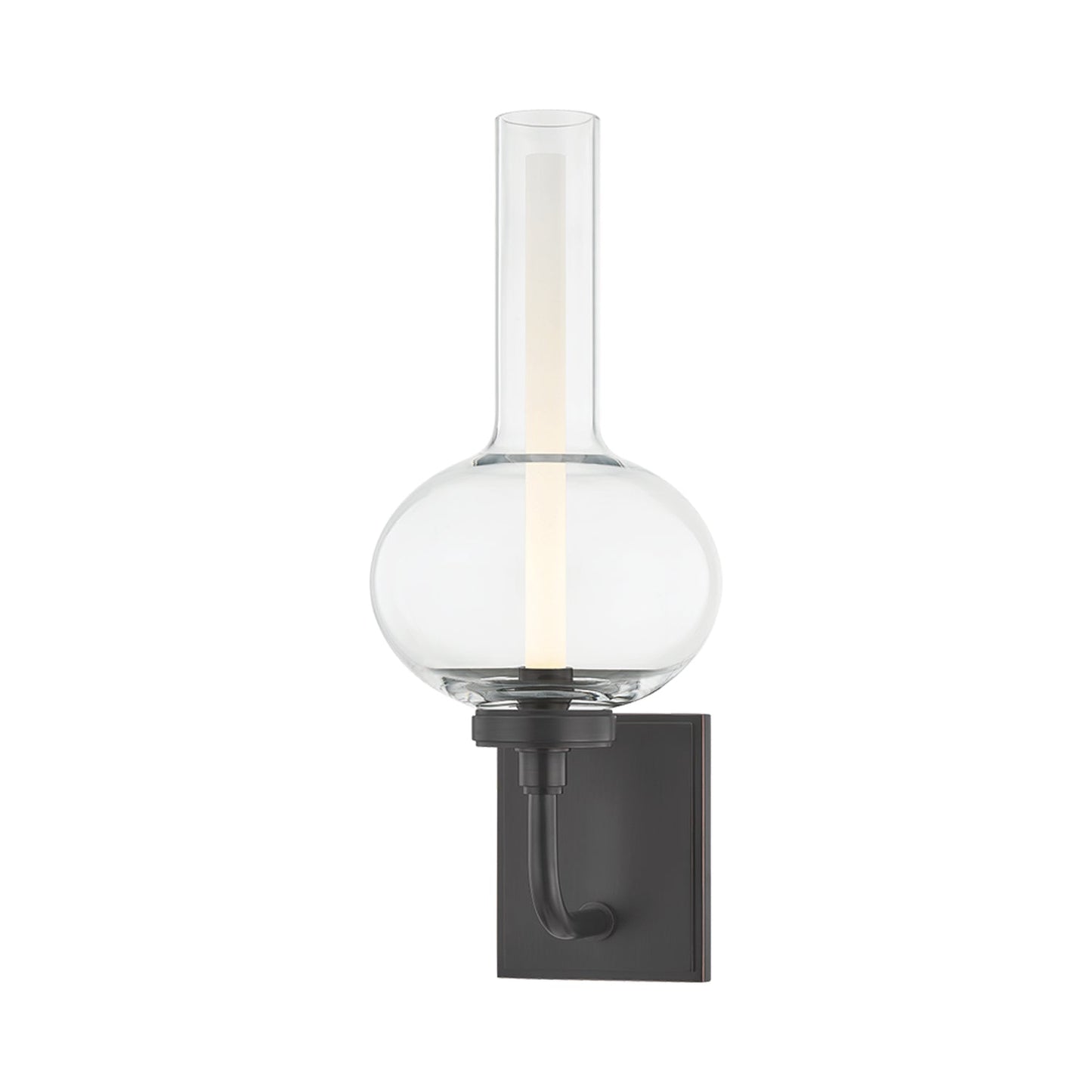 Rossman LED Wall Light in Distressed Bronze.