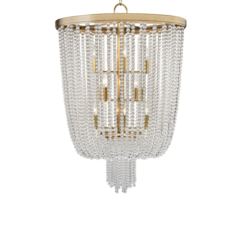 Royalton Chandelier in Aged Brass (12-Light).