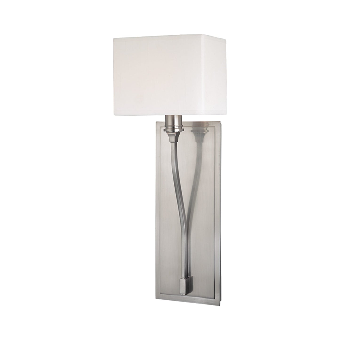 Selkirk Wall Light in Satin Nickel.