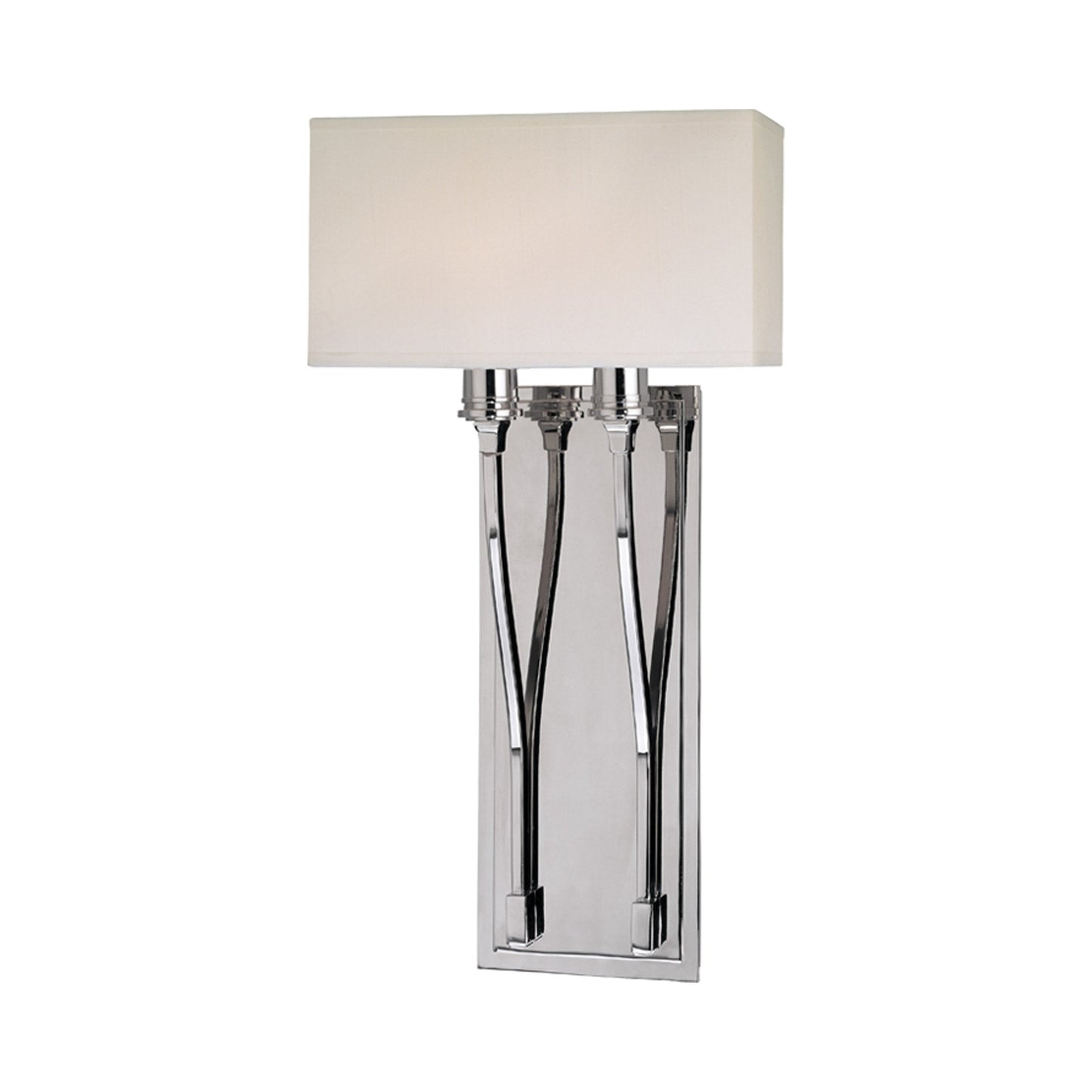 Selkirk Wall Light in Polished Nickel (2-Light).
