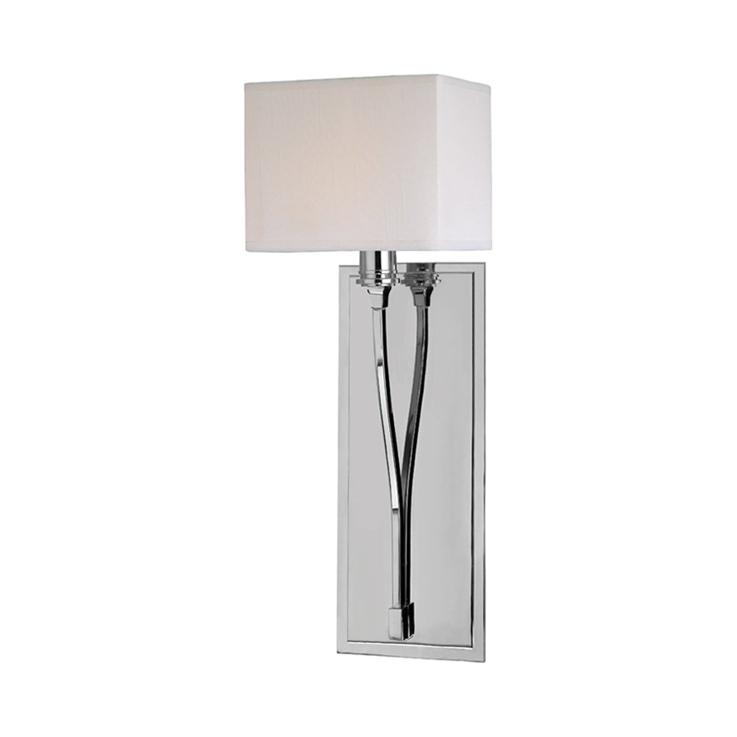 Selkirk Wall Light in Polished Nickel.