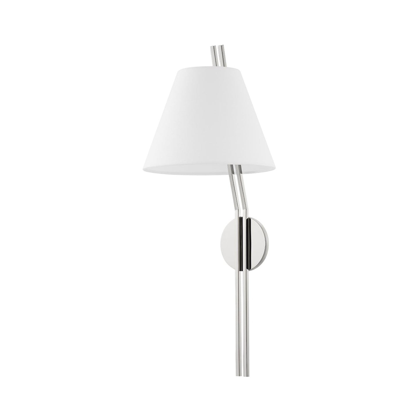 Shokan Wall Light in Polished Nickel.