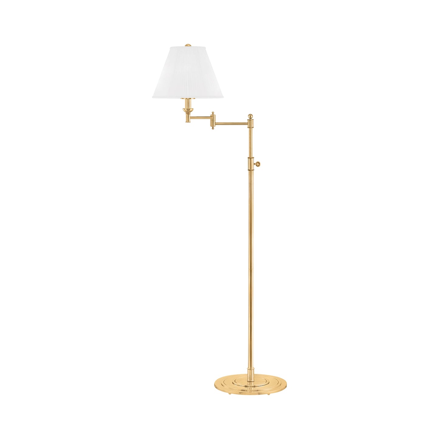 Signature No.1 Floor Lamp in Aged Brass.