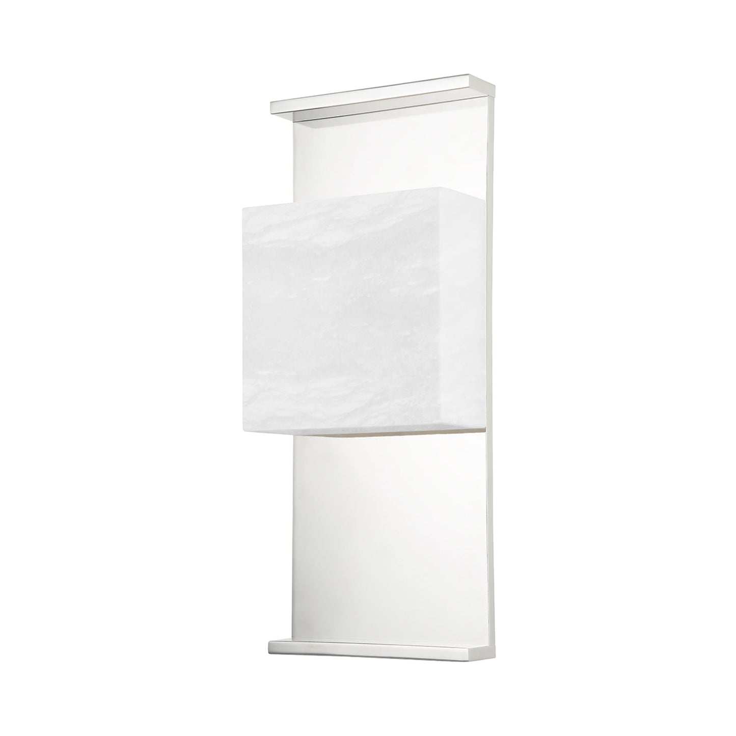 Stern Wall Light in Polished Nickel.