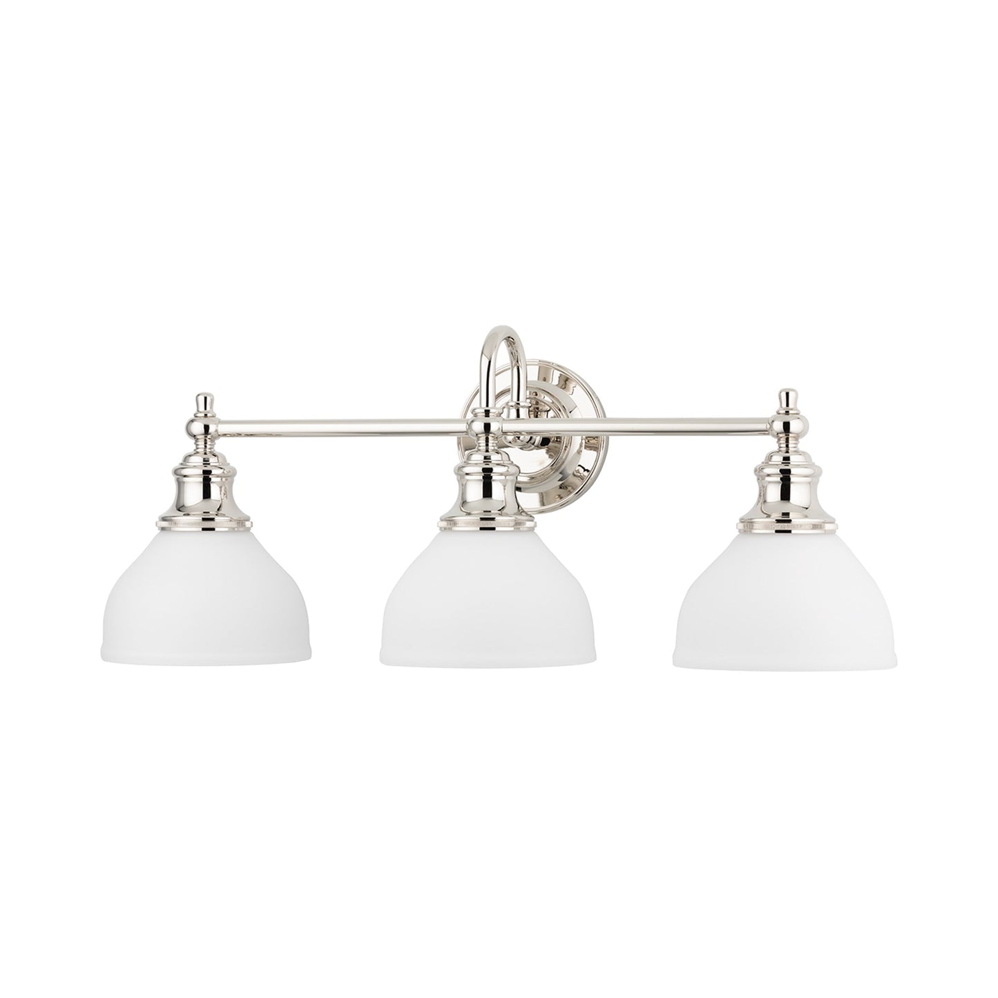 Sutton Bath Vanity Light in Polished Nickel (3-Light).