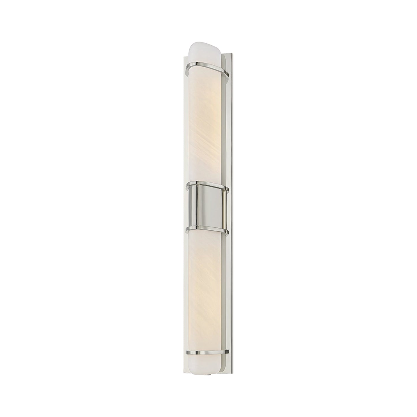 Tottenville Wall Light in Polished Nickel (2-Light).