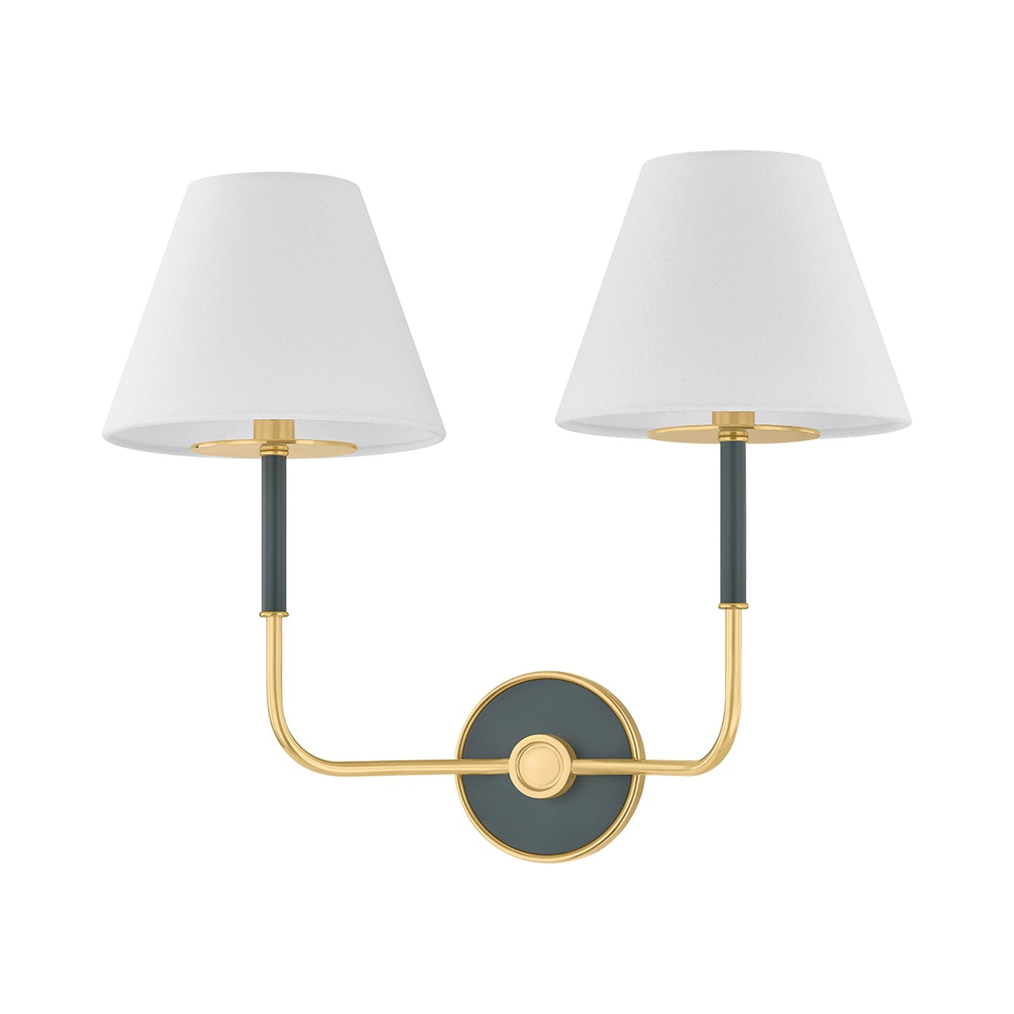 Wedgewood Wall Light in Soft Studio Green (2-Light).