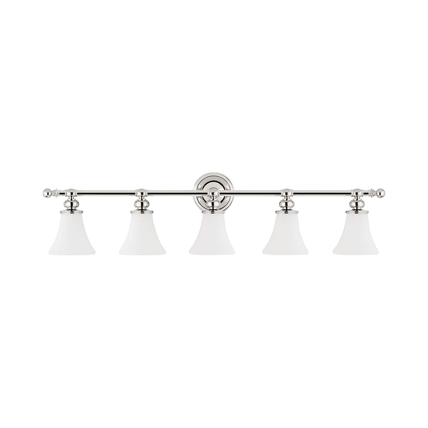 Weston Bath Vanity Light in Polished Nickel (5-Light).