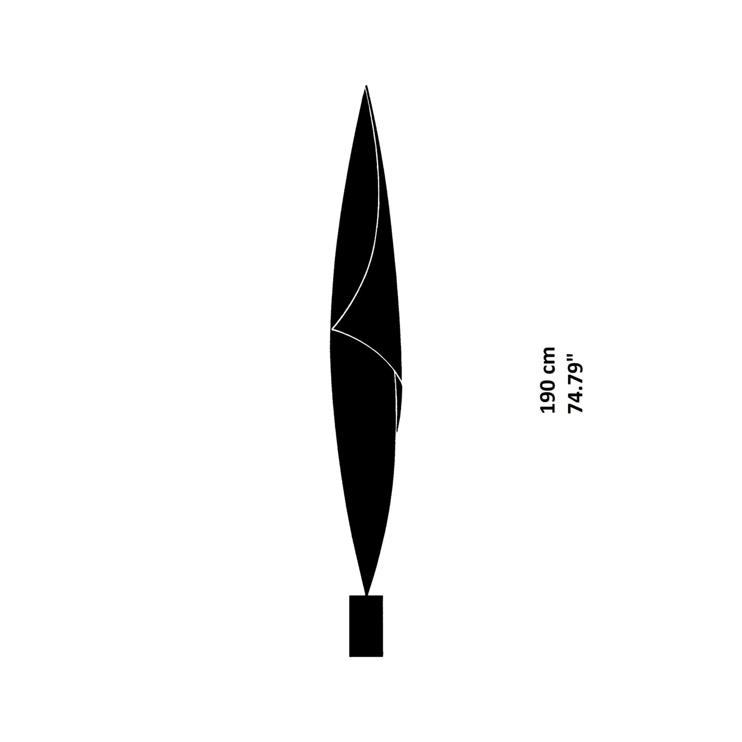 Wo-Tum-Bu 1 Floor Lamp - line drawing.