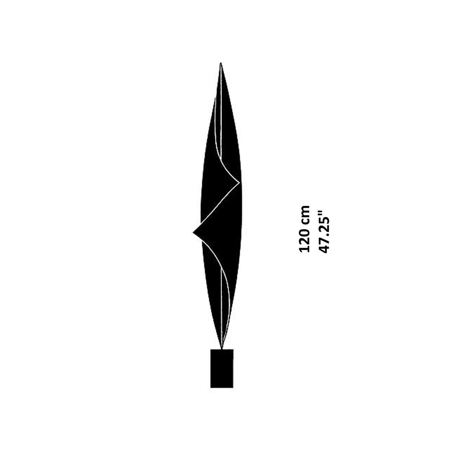 Wo-Tum-Bu 2 LED Table Lamp - line drawing.
