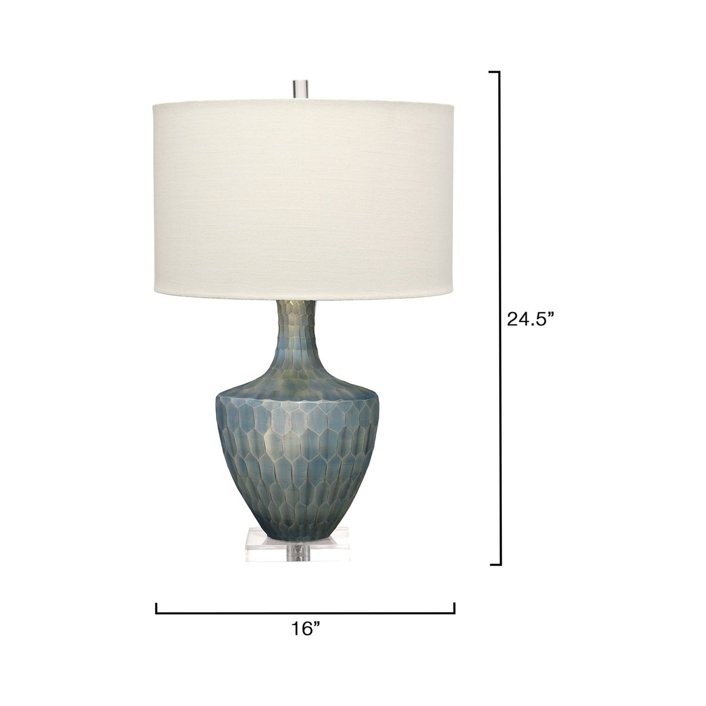 Boa Table Lamp - line drawing.