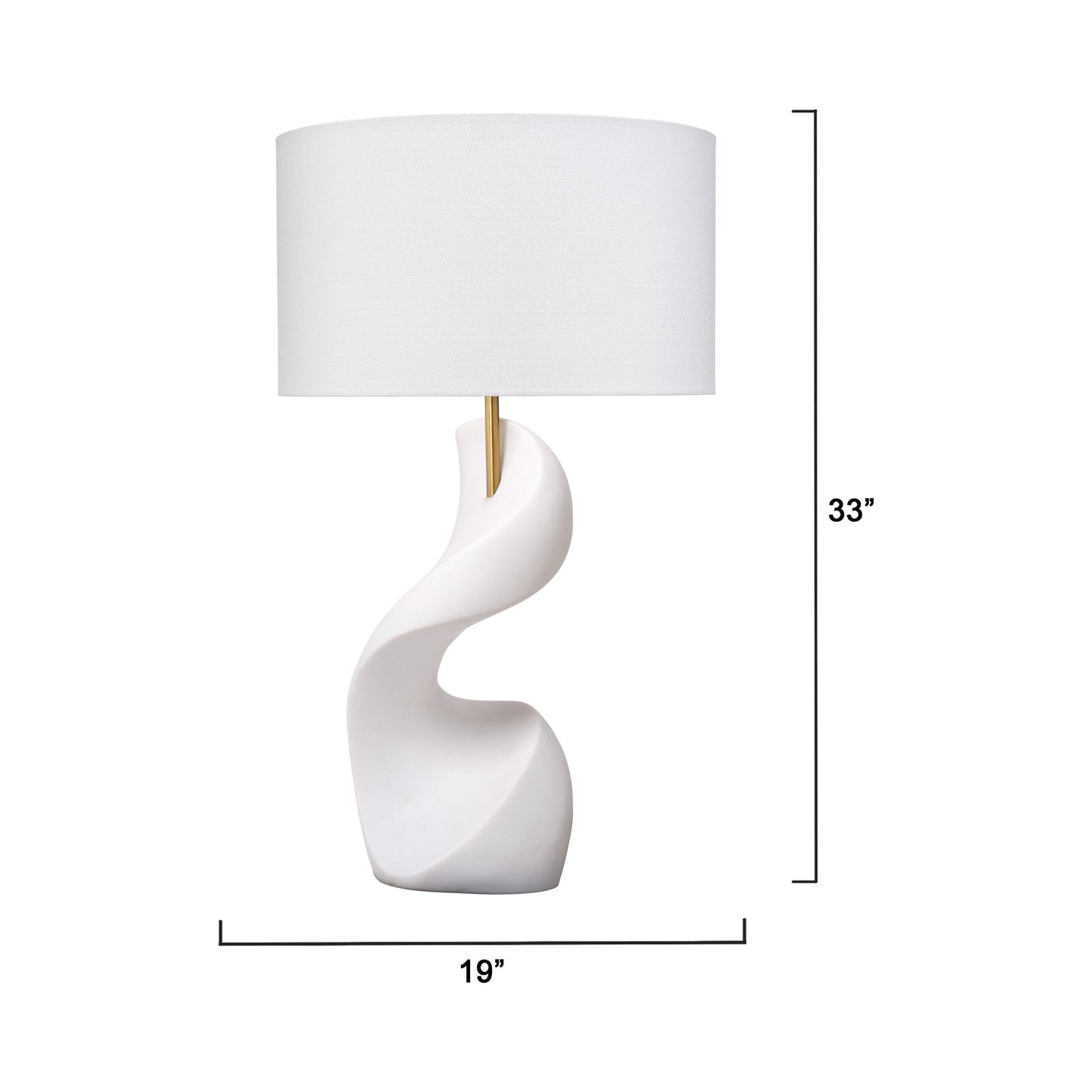Cobra Table Lamp - line drawing.