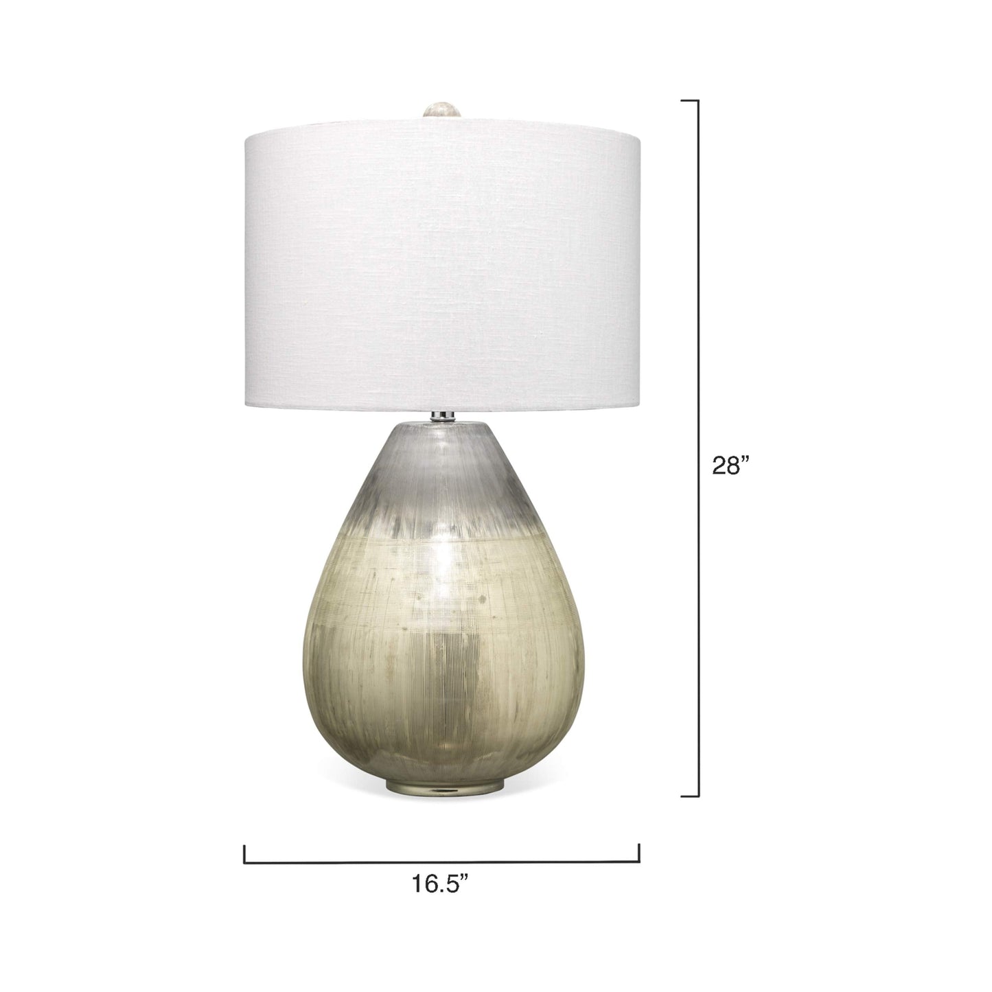Damsel Medium Table Lamp - line drawing.