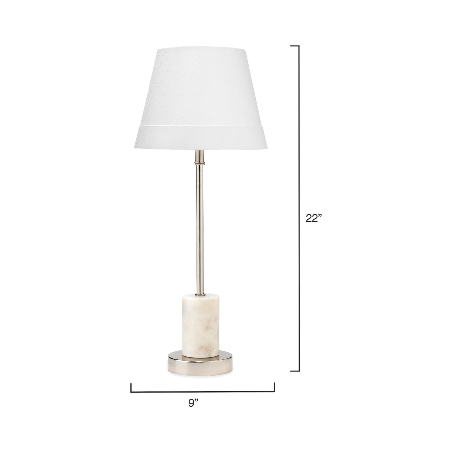 Darcey Table Lamp - line drawing.