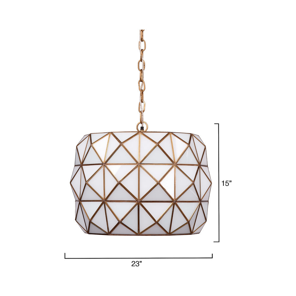 Hollywood Pendant Light - line drawing.