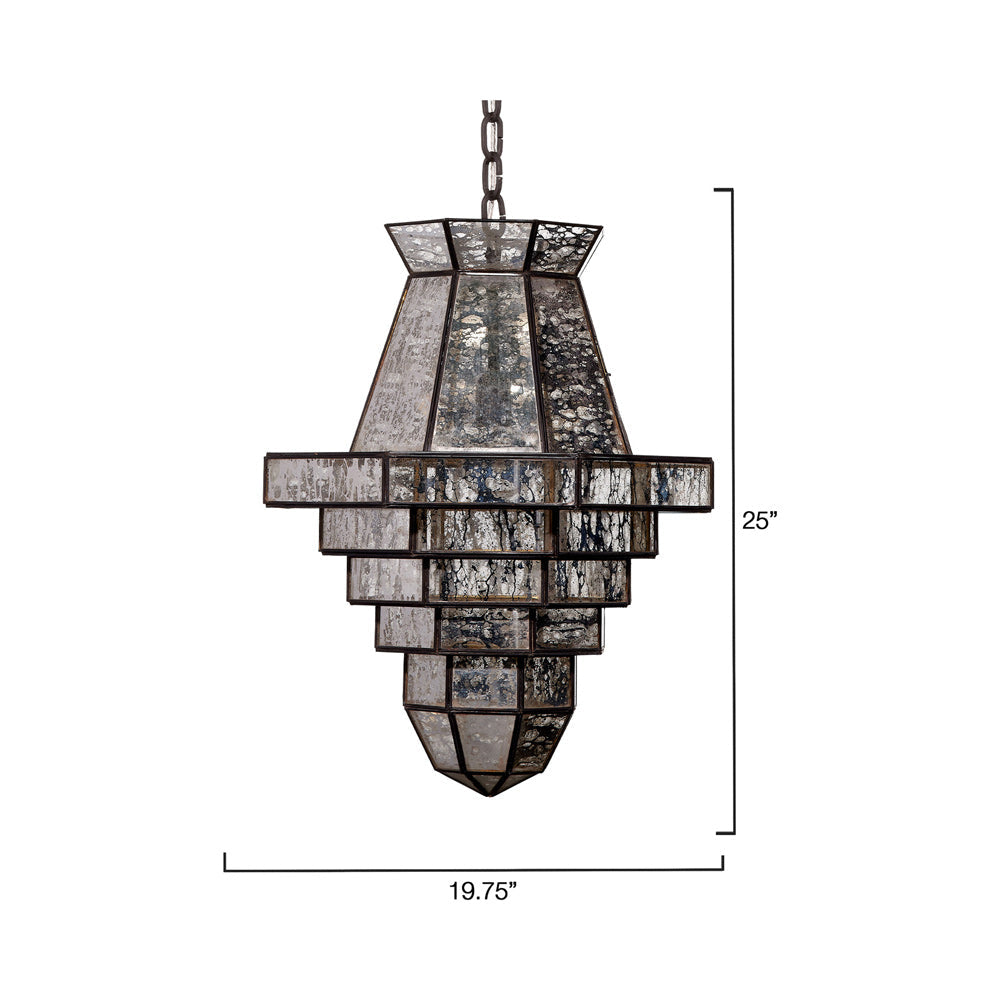 Imperial Pendant Light - line drawing.