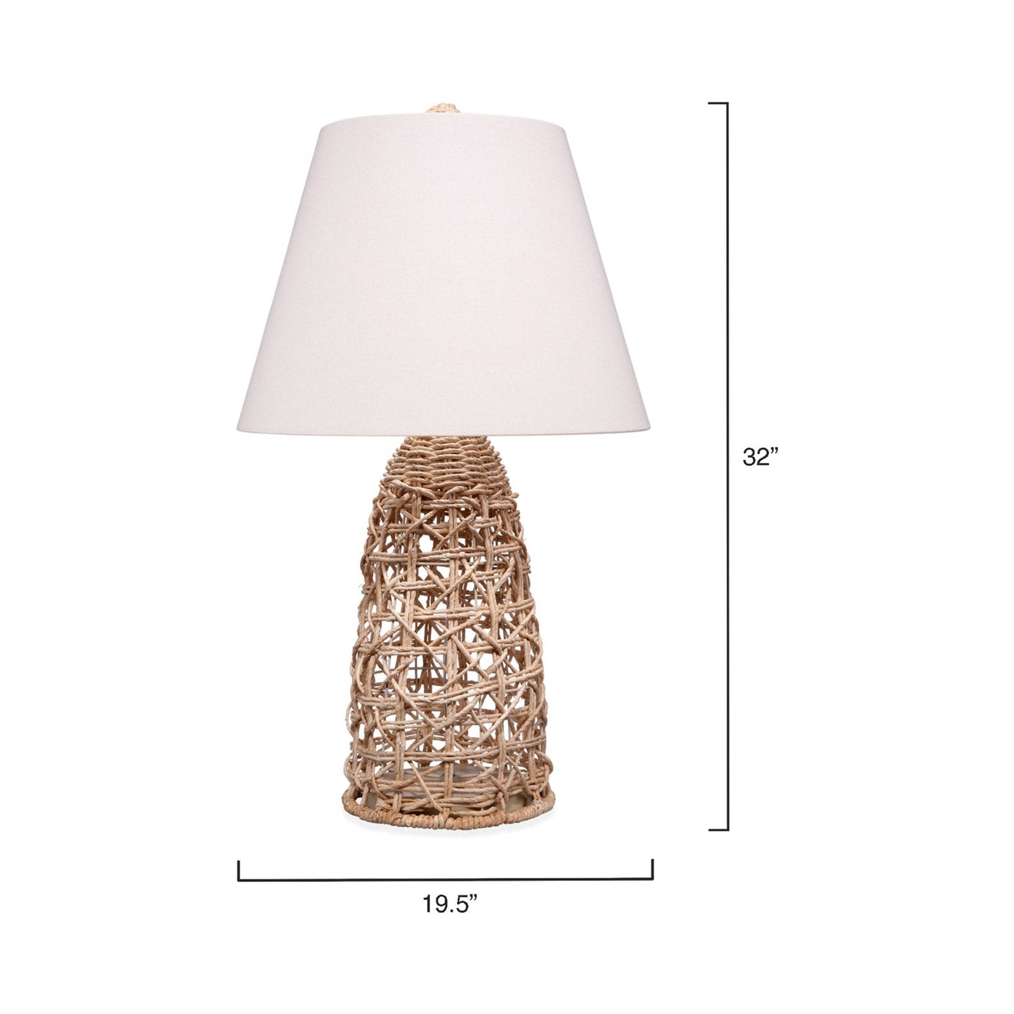 Kauai Table Lamp - line drawing.
