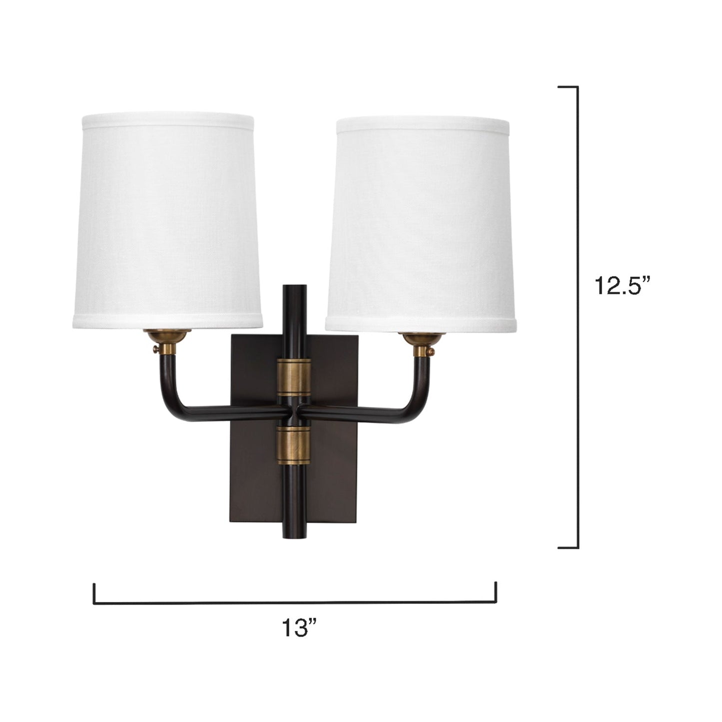Lawton Wall Light - line drawing.