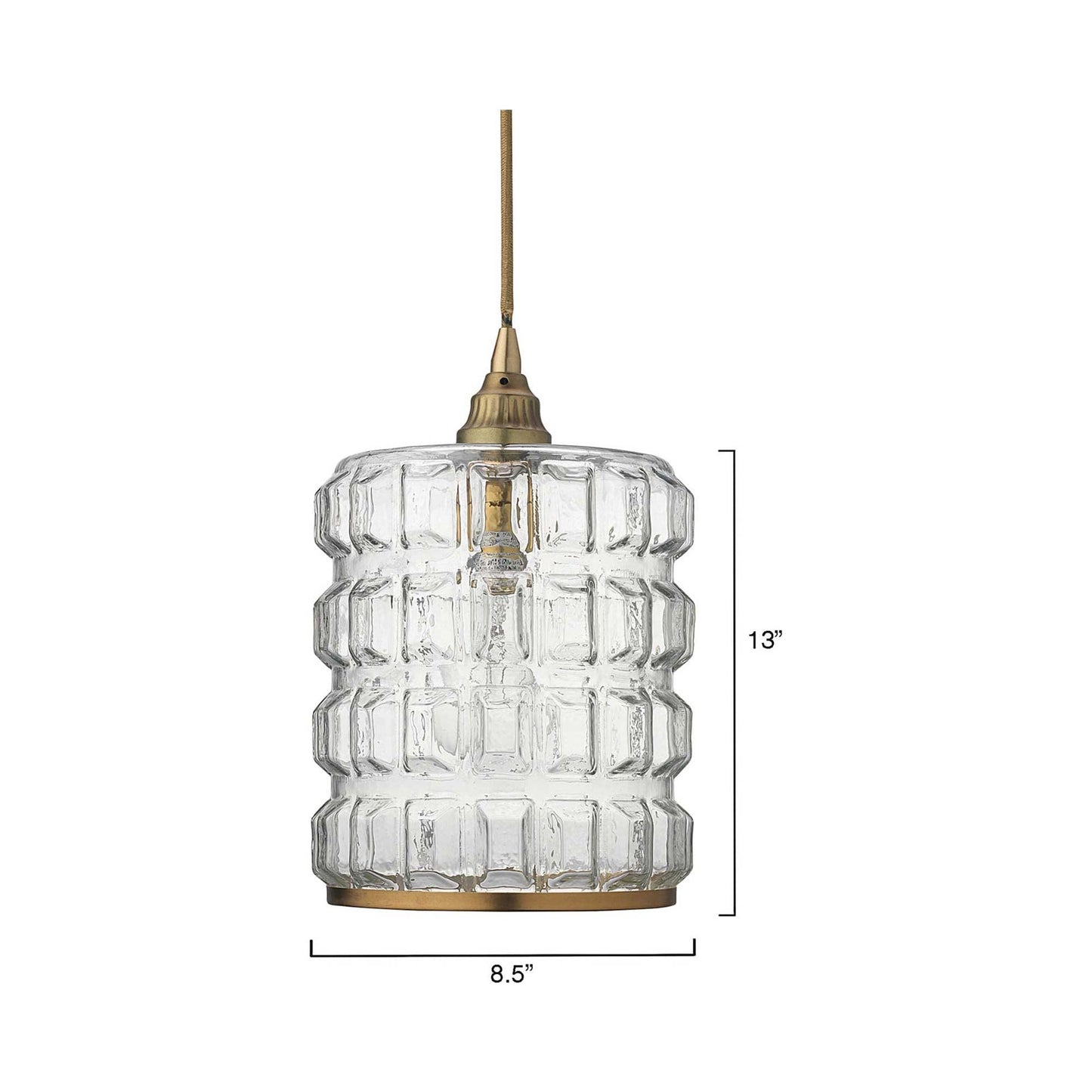 Madison Pendant Light - line drawing.