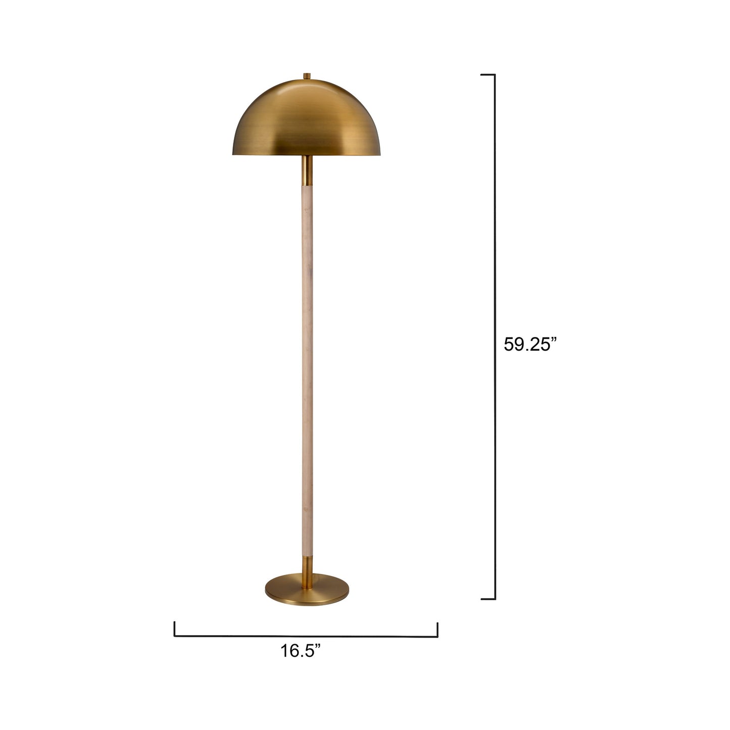 Merlin Floor Lamp - line drawing.