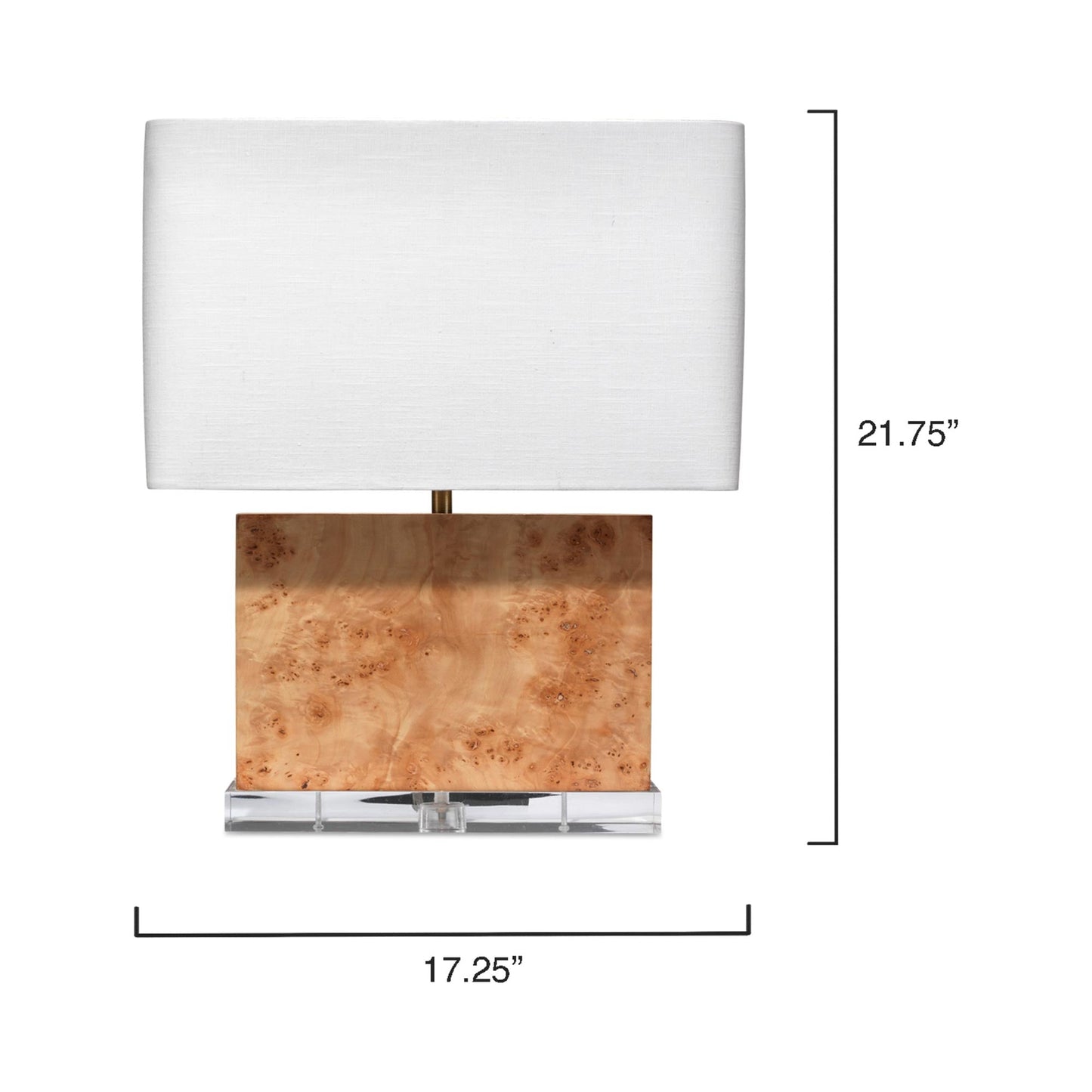Parallel Table Lamp - line drawing.