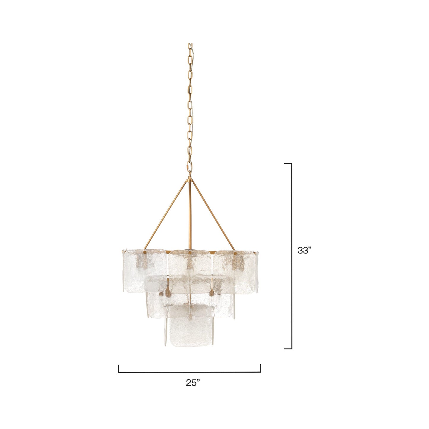 Perignon Chandelier - line drawing.