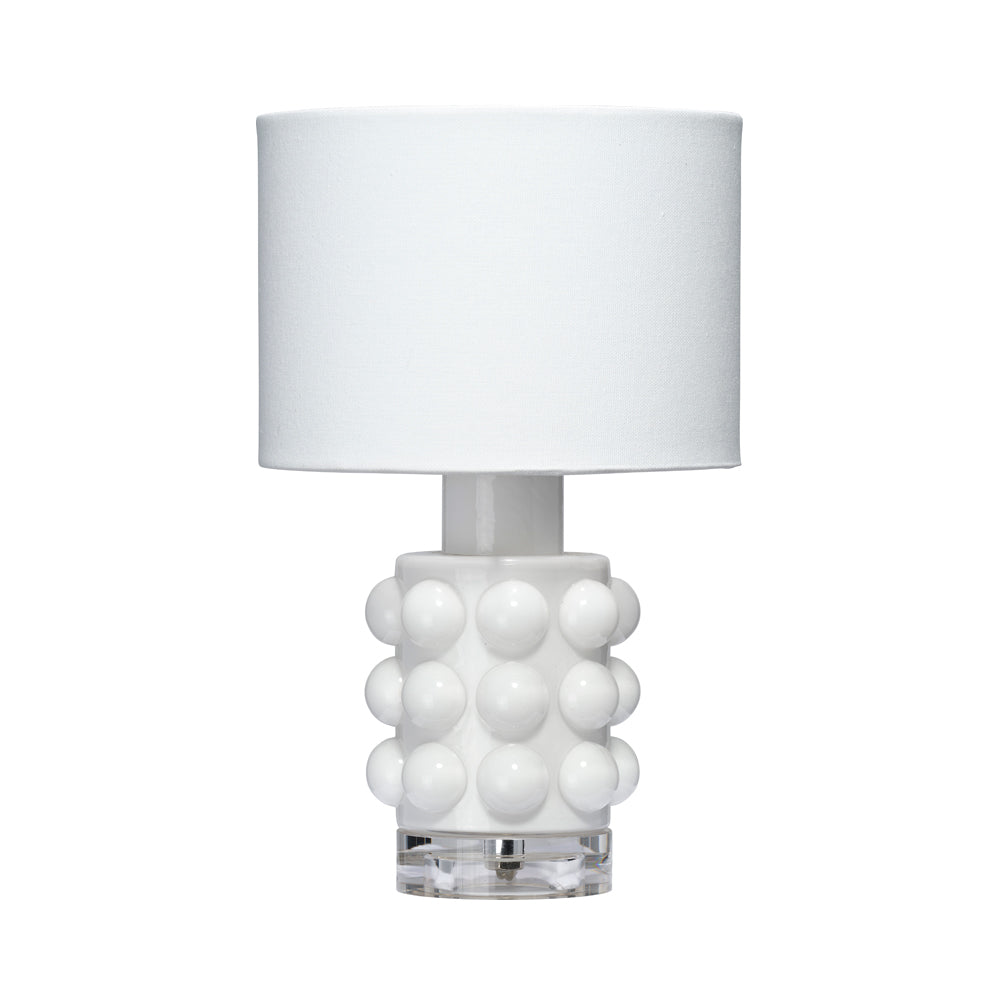 Seltzer Table Lamp in White.