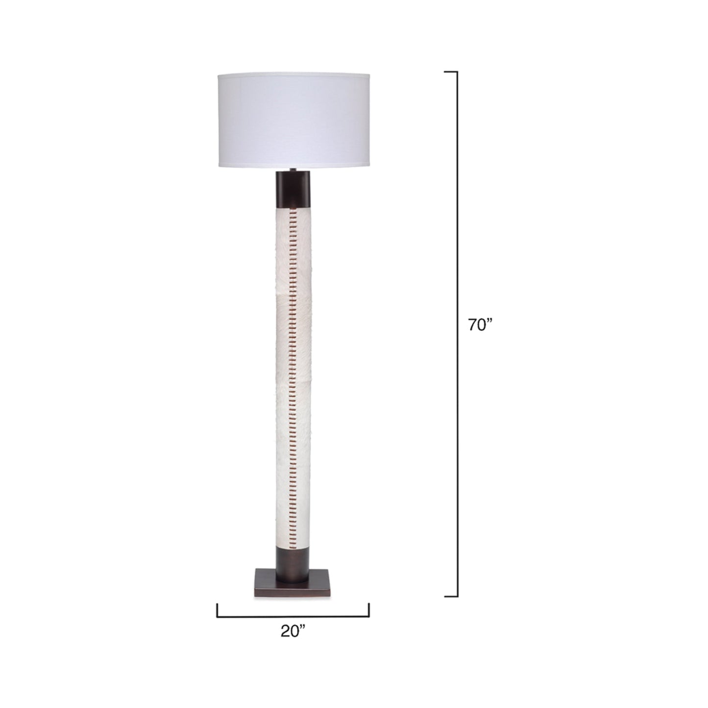 Sheridan Floor Lamp - line drawing.