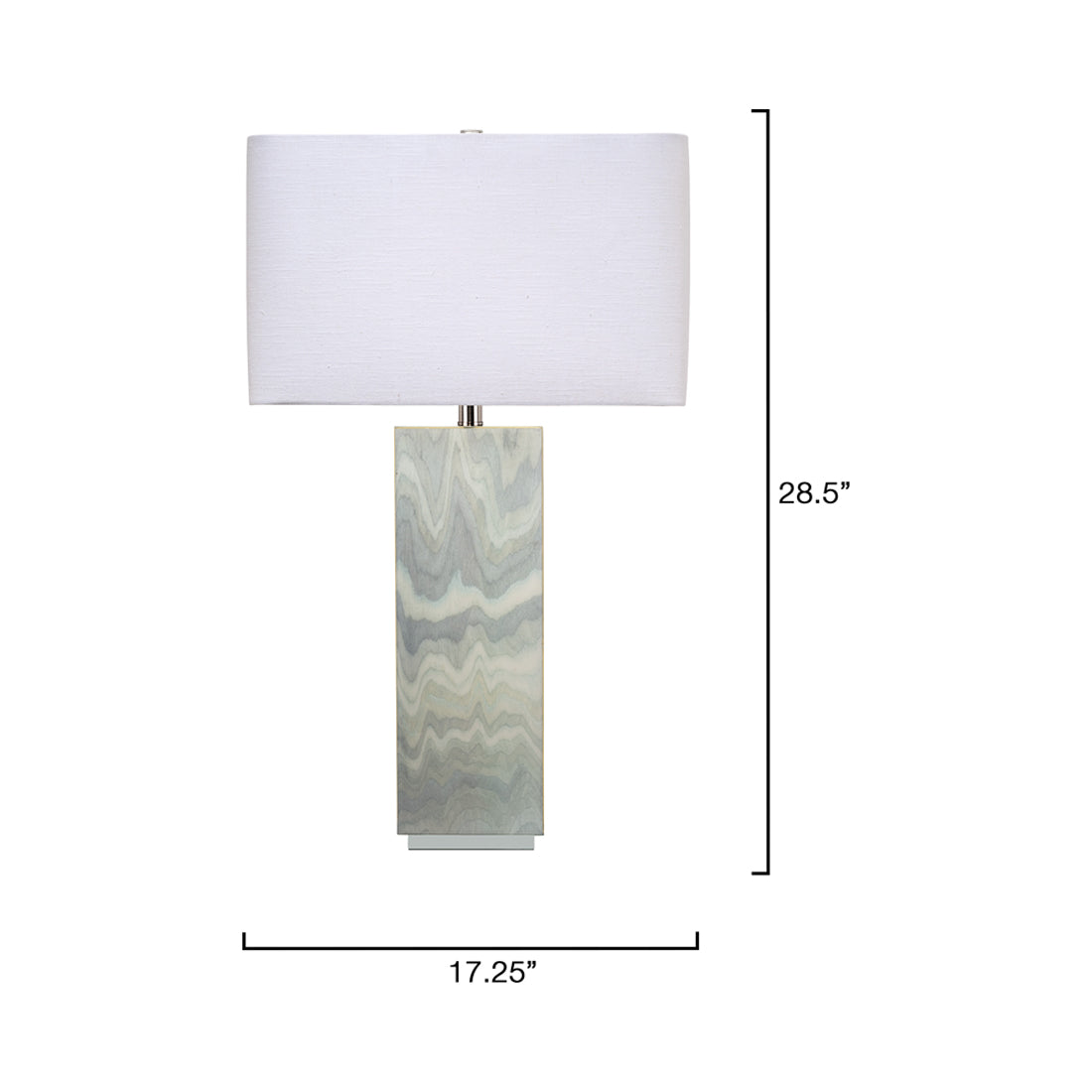 Summit Table Lamp - line drawing.