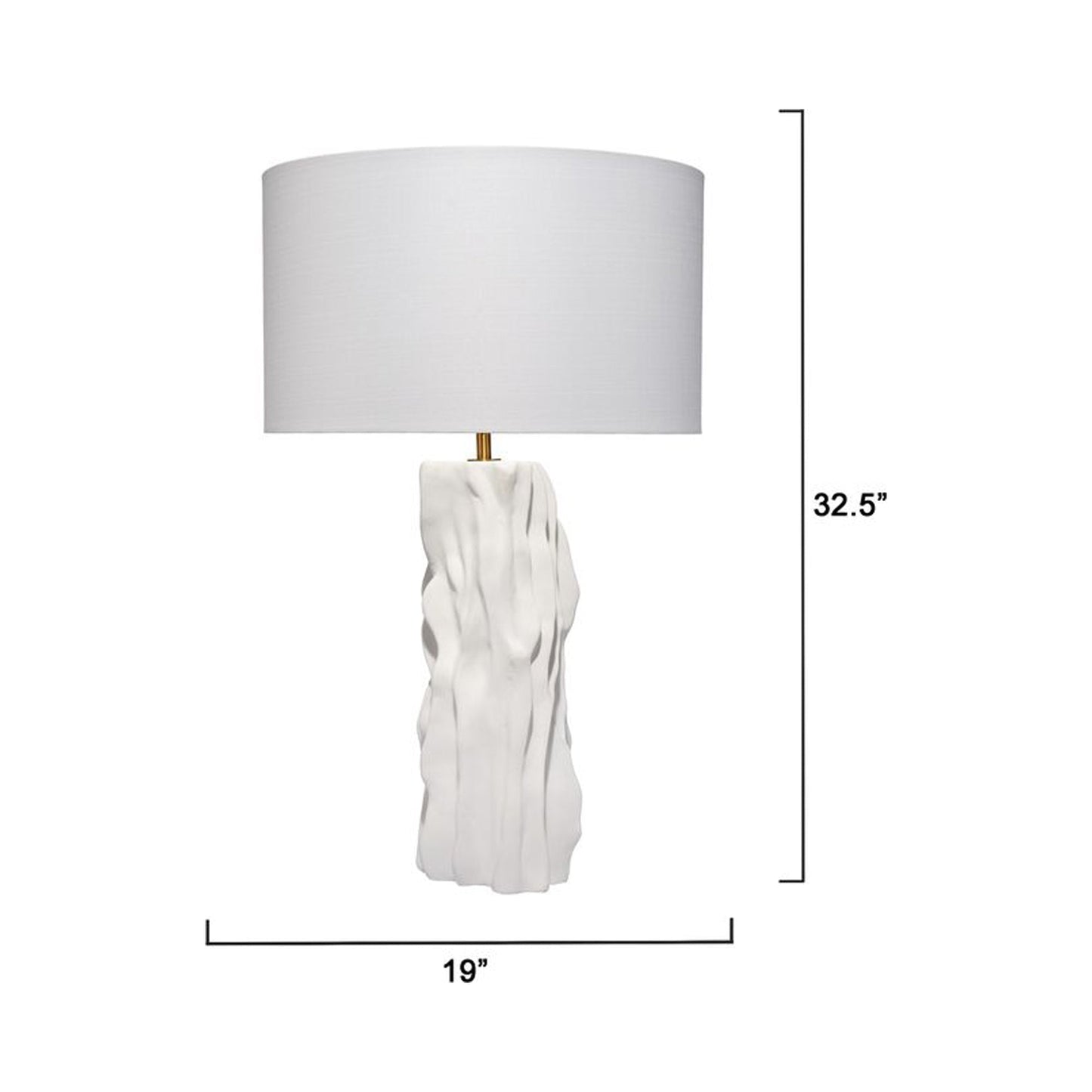 Sweetwood Table Lamp - line drawing.
