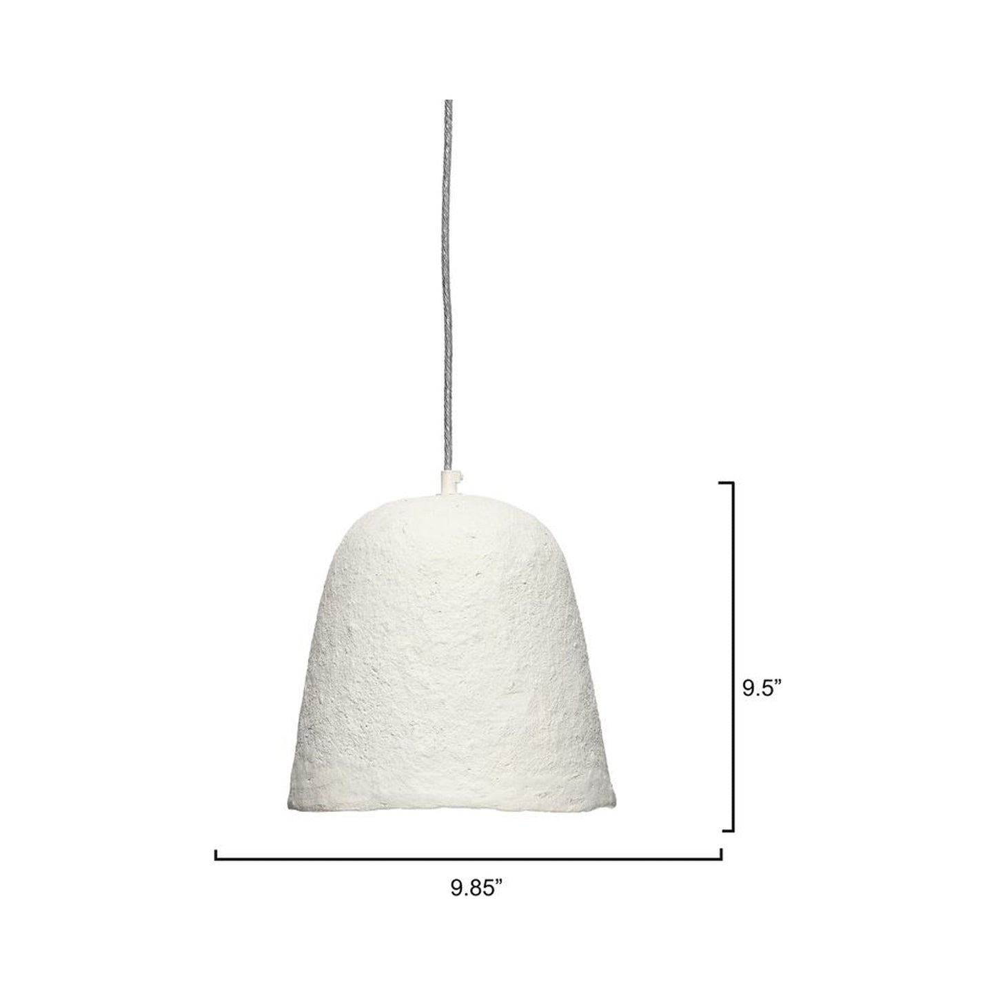 Tablet Pendant Light - line drawing.