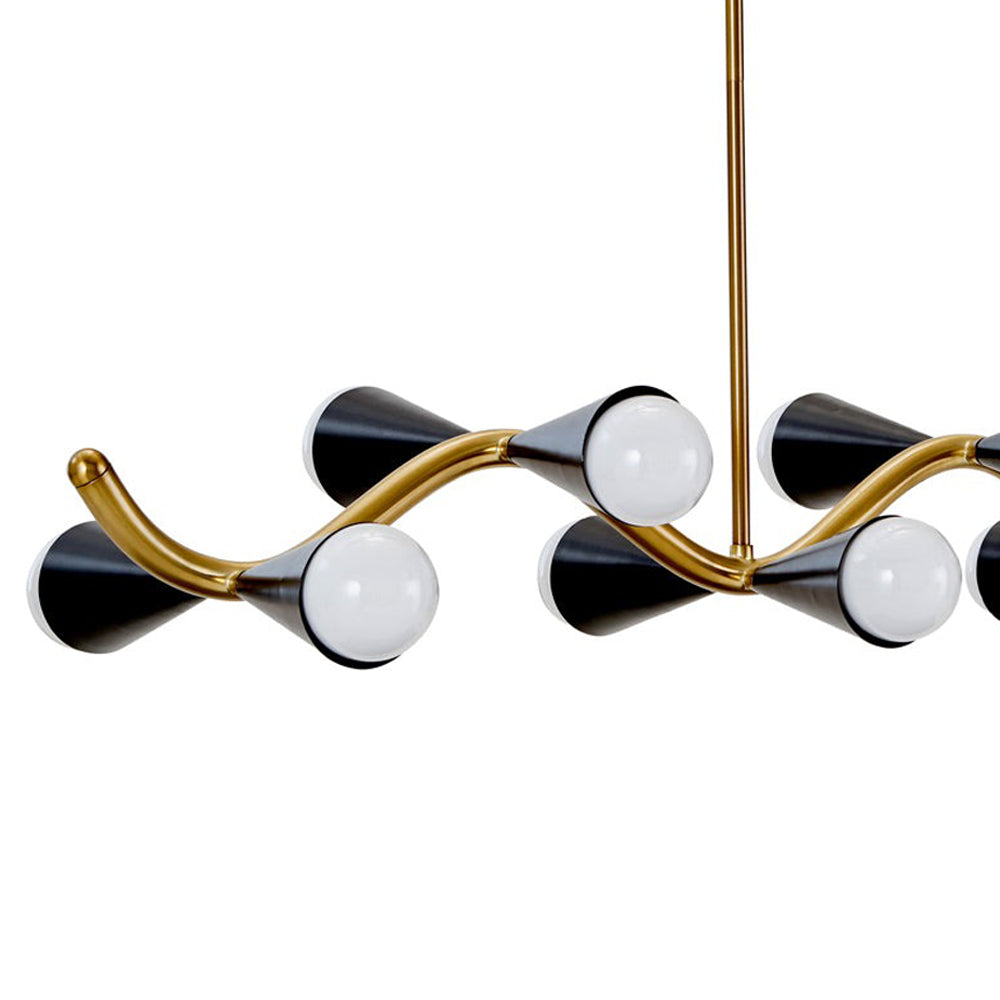 Caracas Wave Chandelier in Detail.