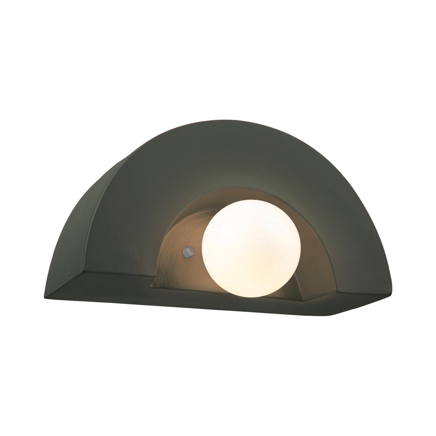 Ambiance Crescent Wall Light in Pewter Green.