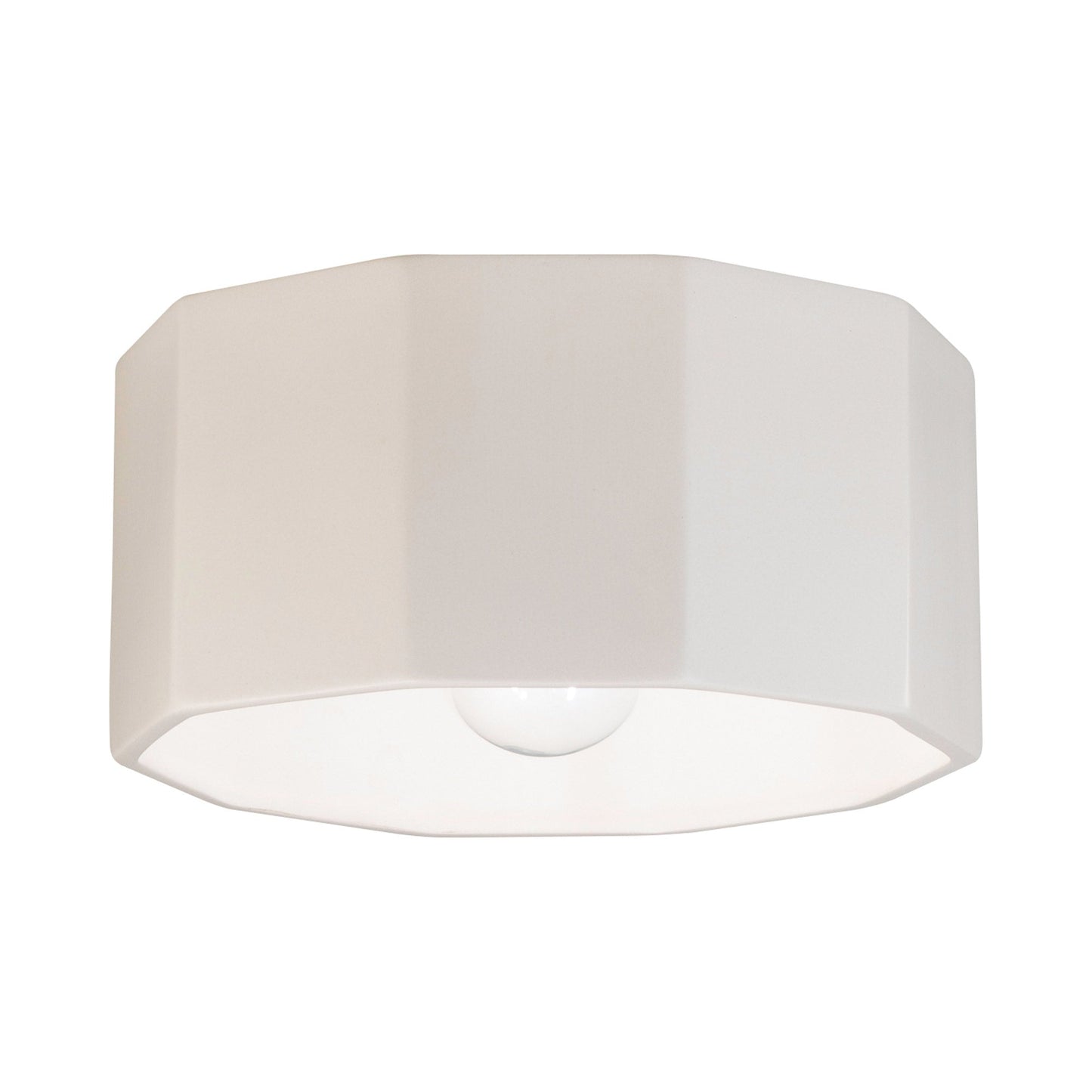 Radiance Deca Flush Mount Ceiling Light in Matte White.