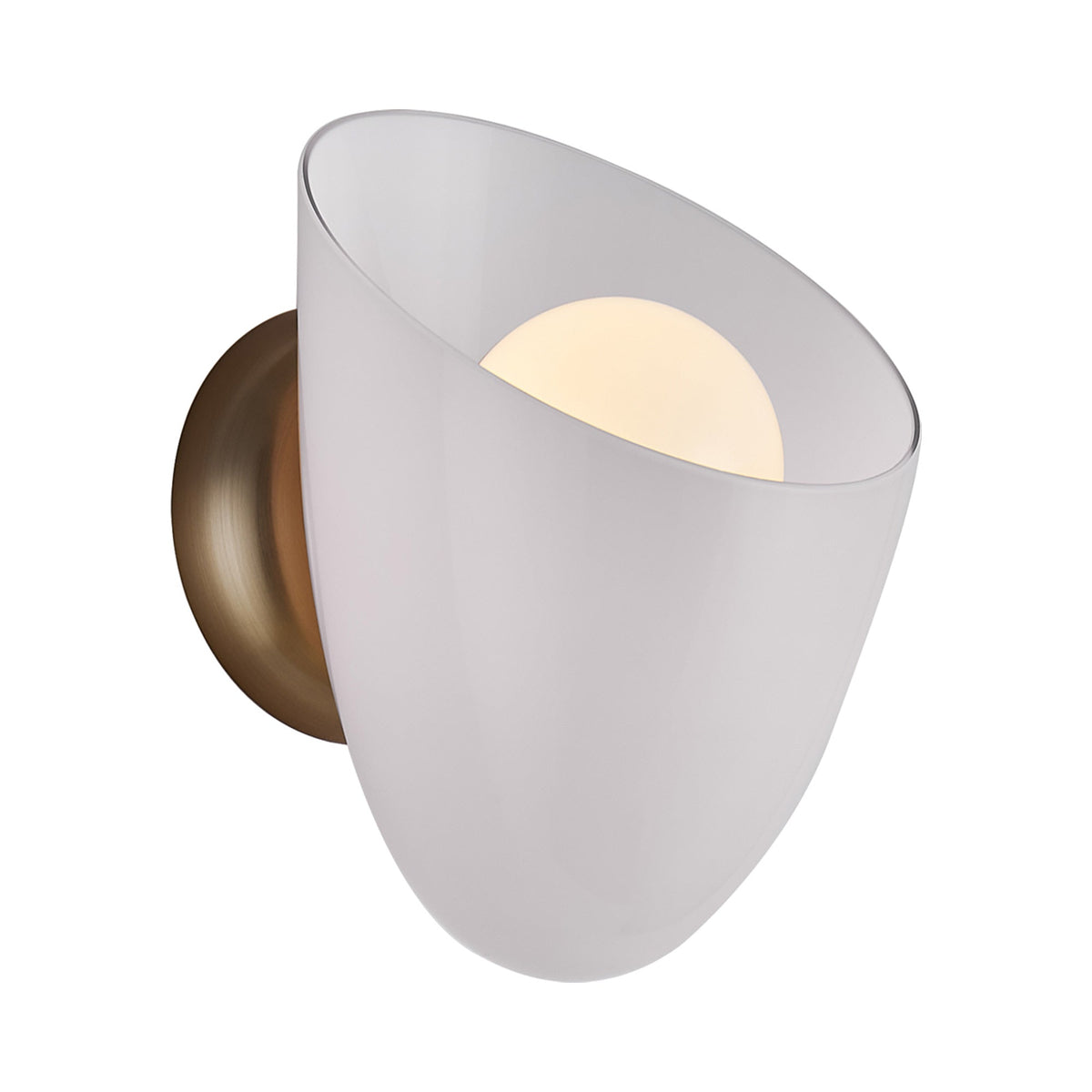 Cocoon Wall Light in White.