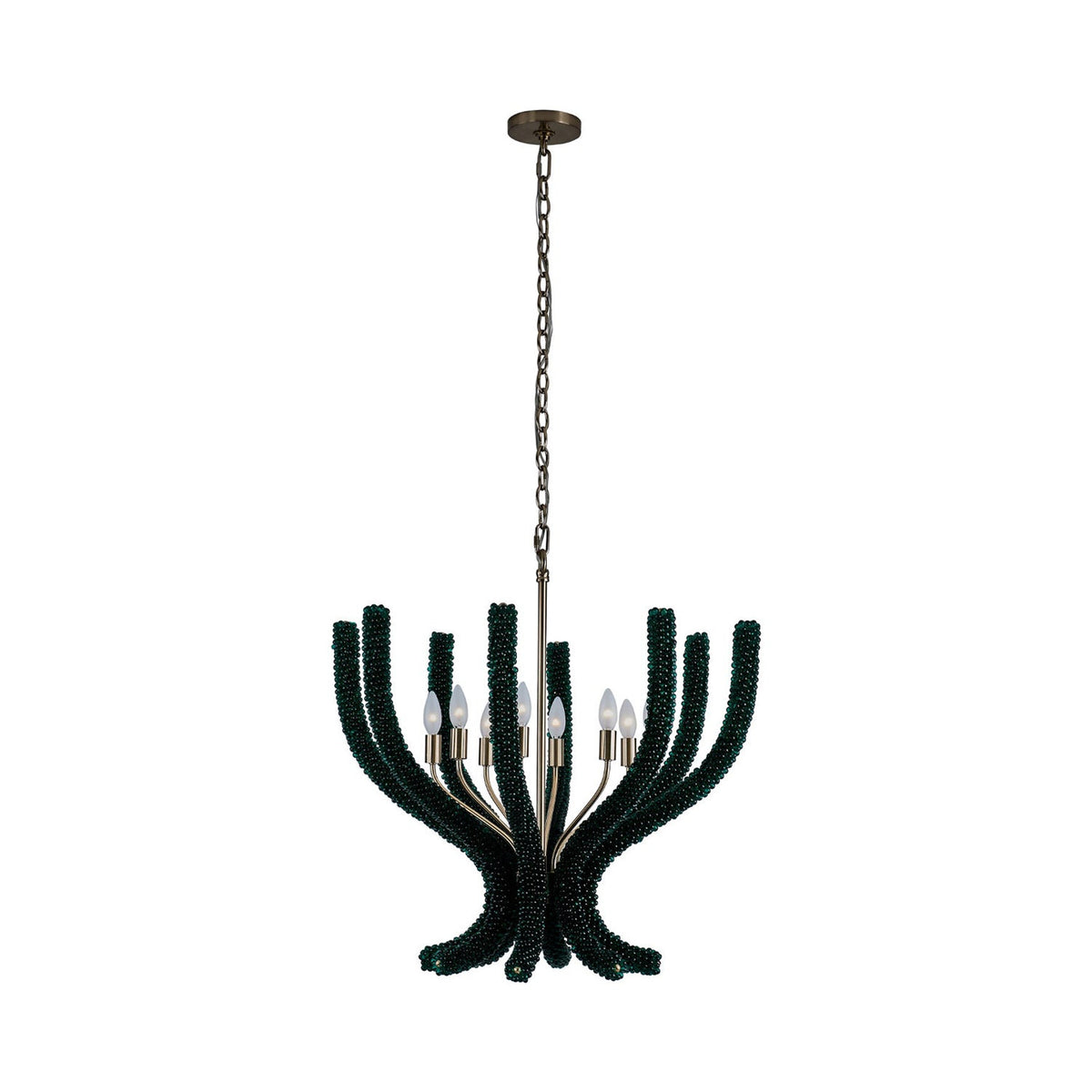 Coral Chandelier in Green.