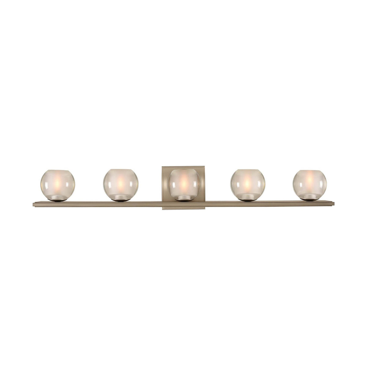 Corona Bath Vanity Light in Satin Nickel (5-Light).