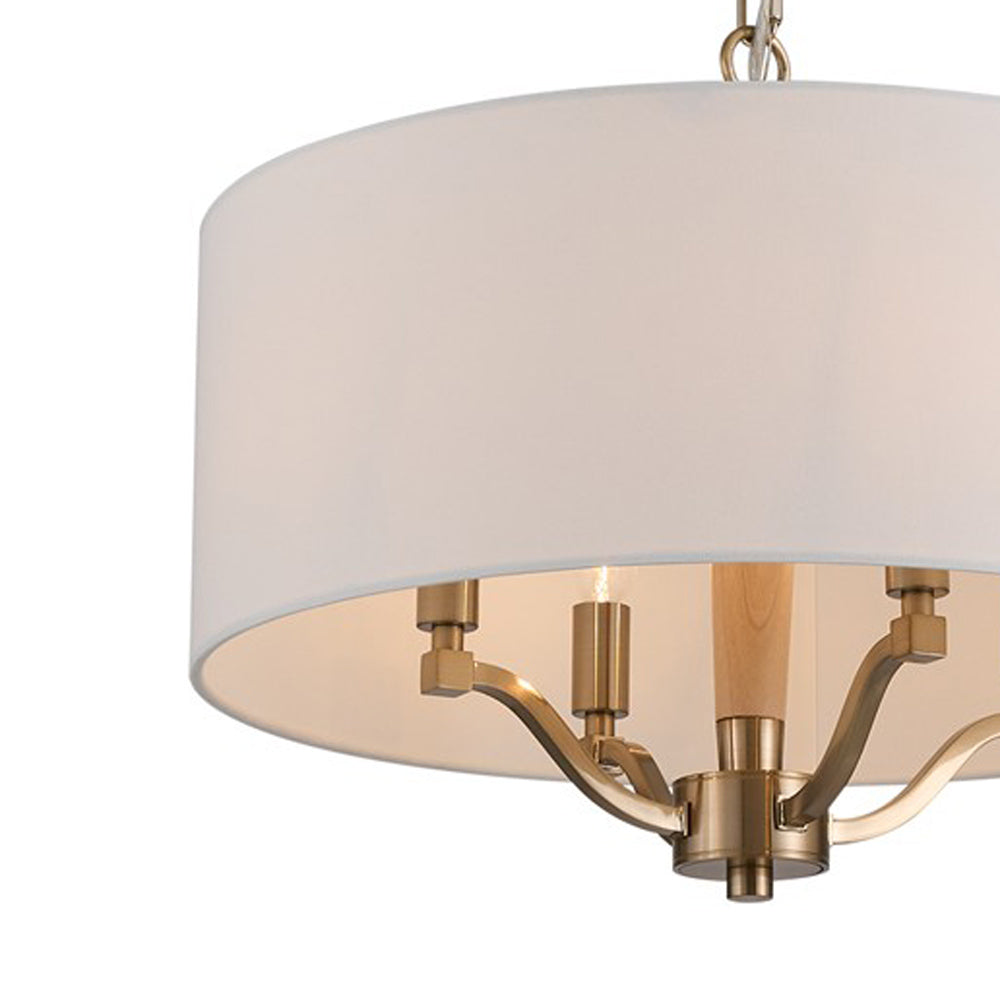 Curva Drum Pendant Light in Detail.