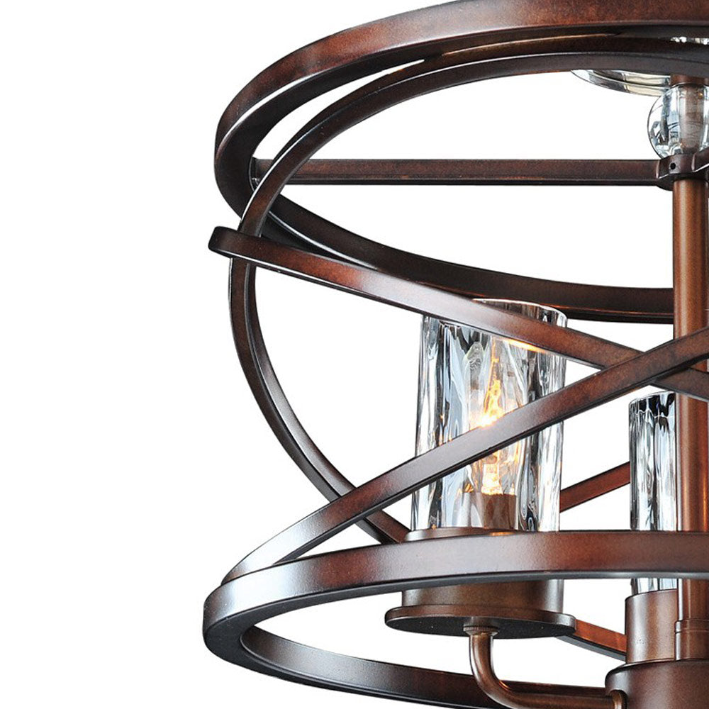 Eternity Semi Flush Mount Ceiling Light in Detail.