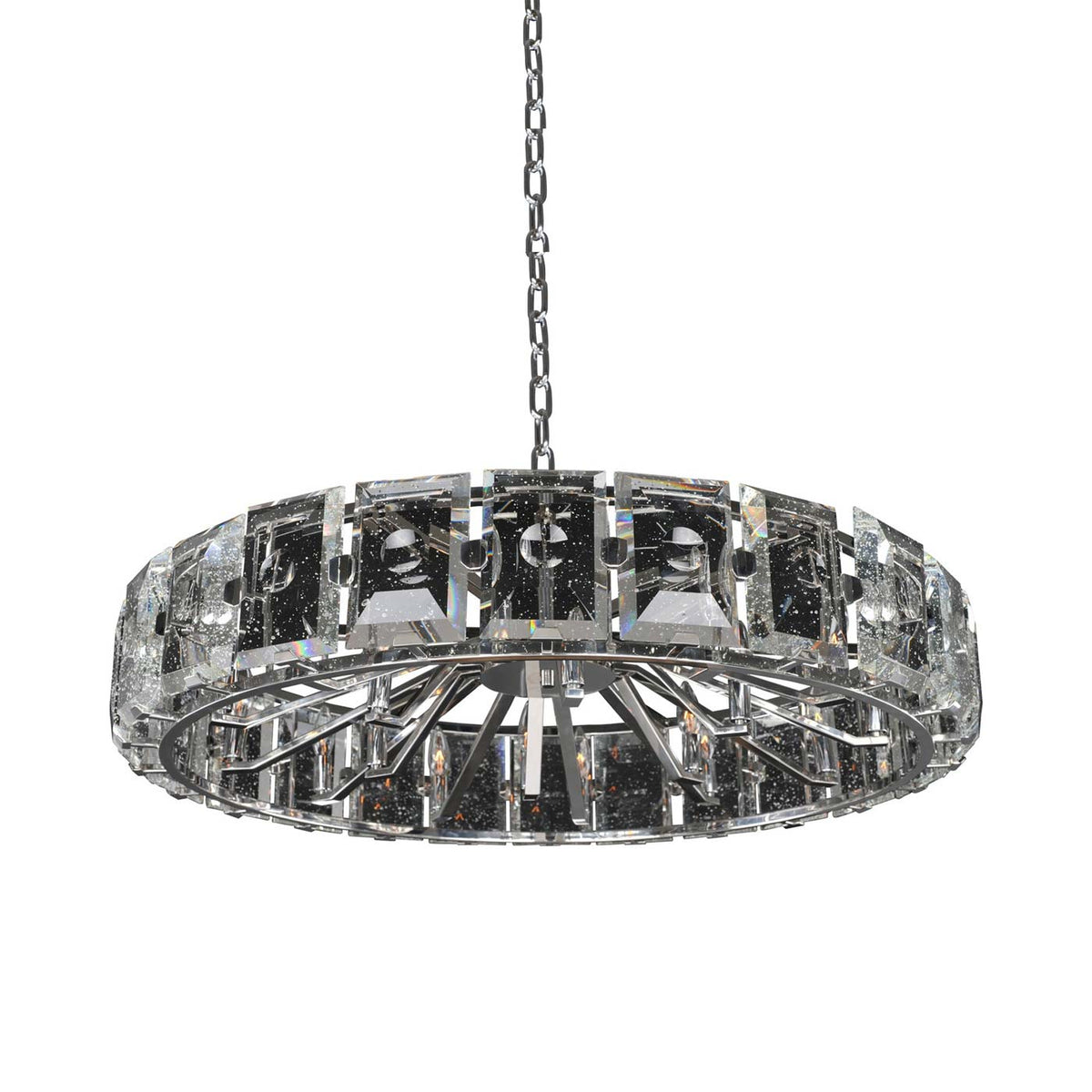 Giada Pendant Light in Polished Stainless Steel (18-Light).
