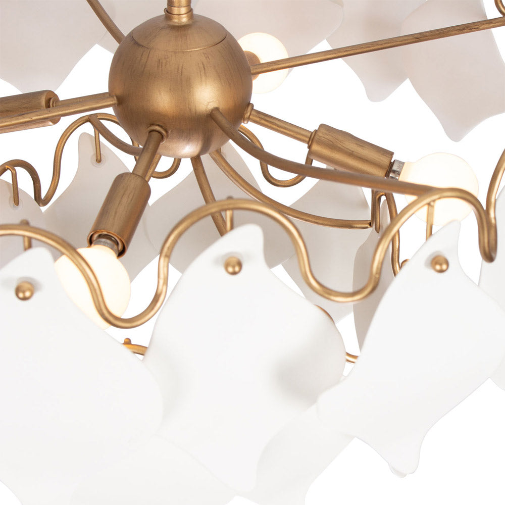 Manta Semi Flush Mount Ceiling Light in Detail.