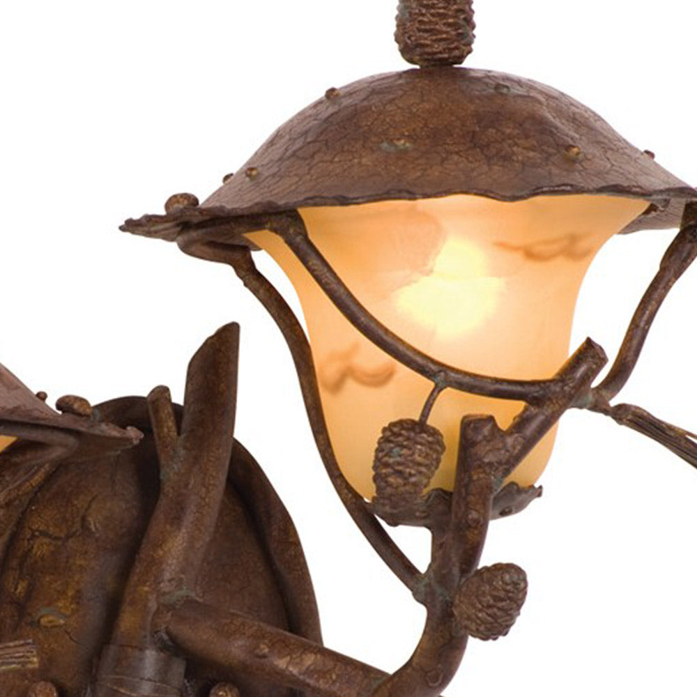 Ponderosa Outdoor Wall Light in Detail.